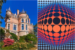 Optical art at the Château de Sancerre: take part in immersive visits to the work of Vasarely.