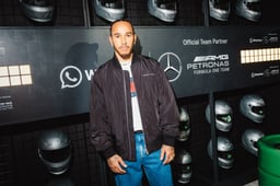 Lewis Hamilton Lights Up the Empire State Building at Mercedes AMG Petronas F1 and WhatsApp Party