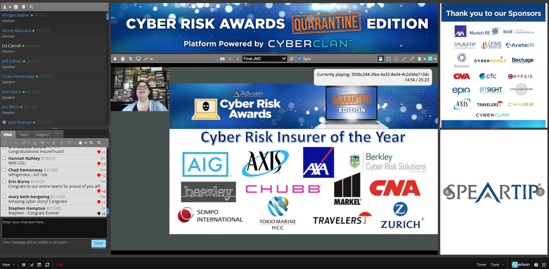 Advisen Cyber Risk Awards Awards Ceremony in New York, NY The Vendry