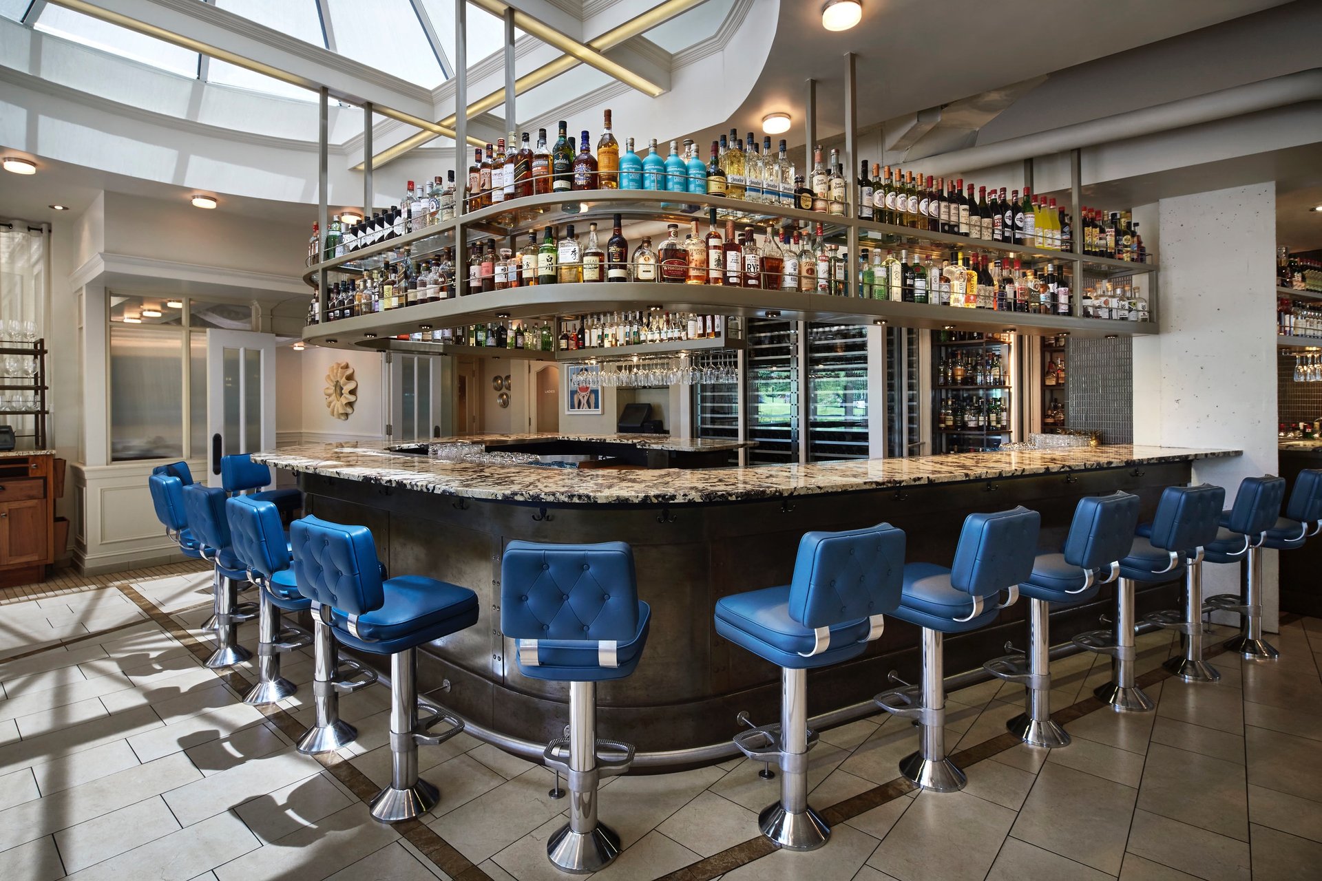 Main Bar At Fiola Mare - Restaurant In In Washington, Dc 