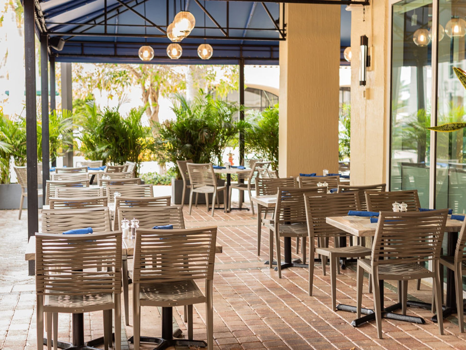 Covered Terrace at Corvina Seafood Grill - Restaurant in in Boca Raton ...