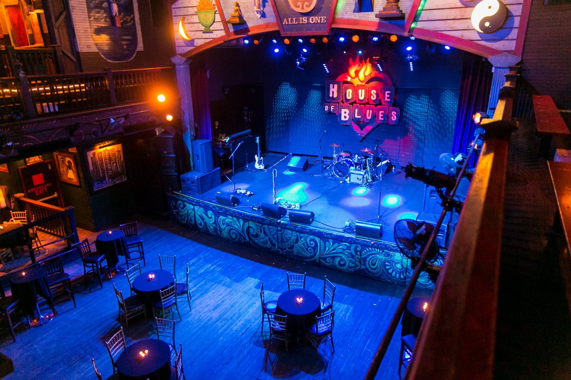 House of Blues New Orleans Full Venue Performance Space in New