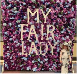My Fair Lady on Broadway Flower Wall