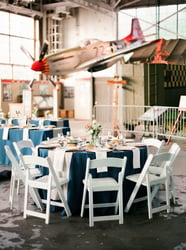 Vintage Airplane Hangar Wedding