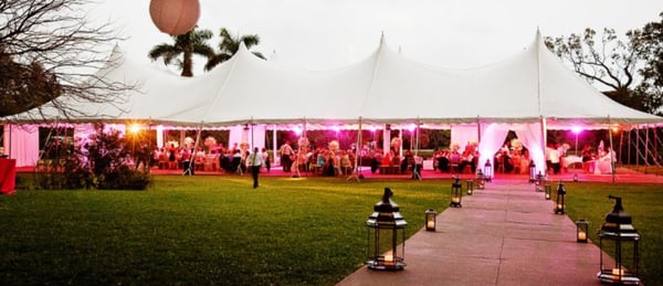 Lakeside Marquee Tent and Pandanus Lake Lawn