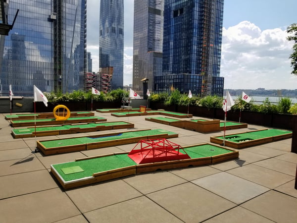 Mini Golf on NYC Rooftop