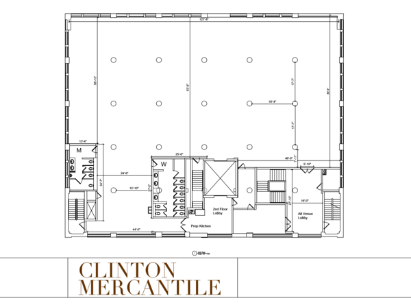 Clinton Mercantile - Floor 1 layout