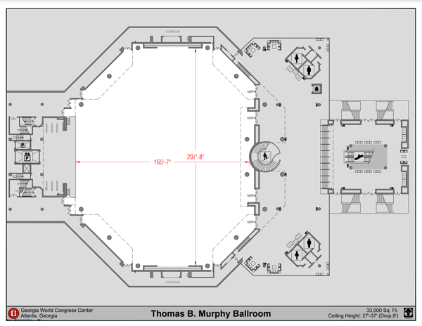 Thomas B. Murphy Ballroom At Signia By Hilton Atlanta Georgia World ...