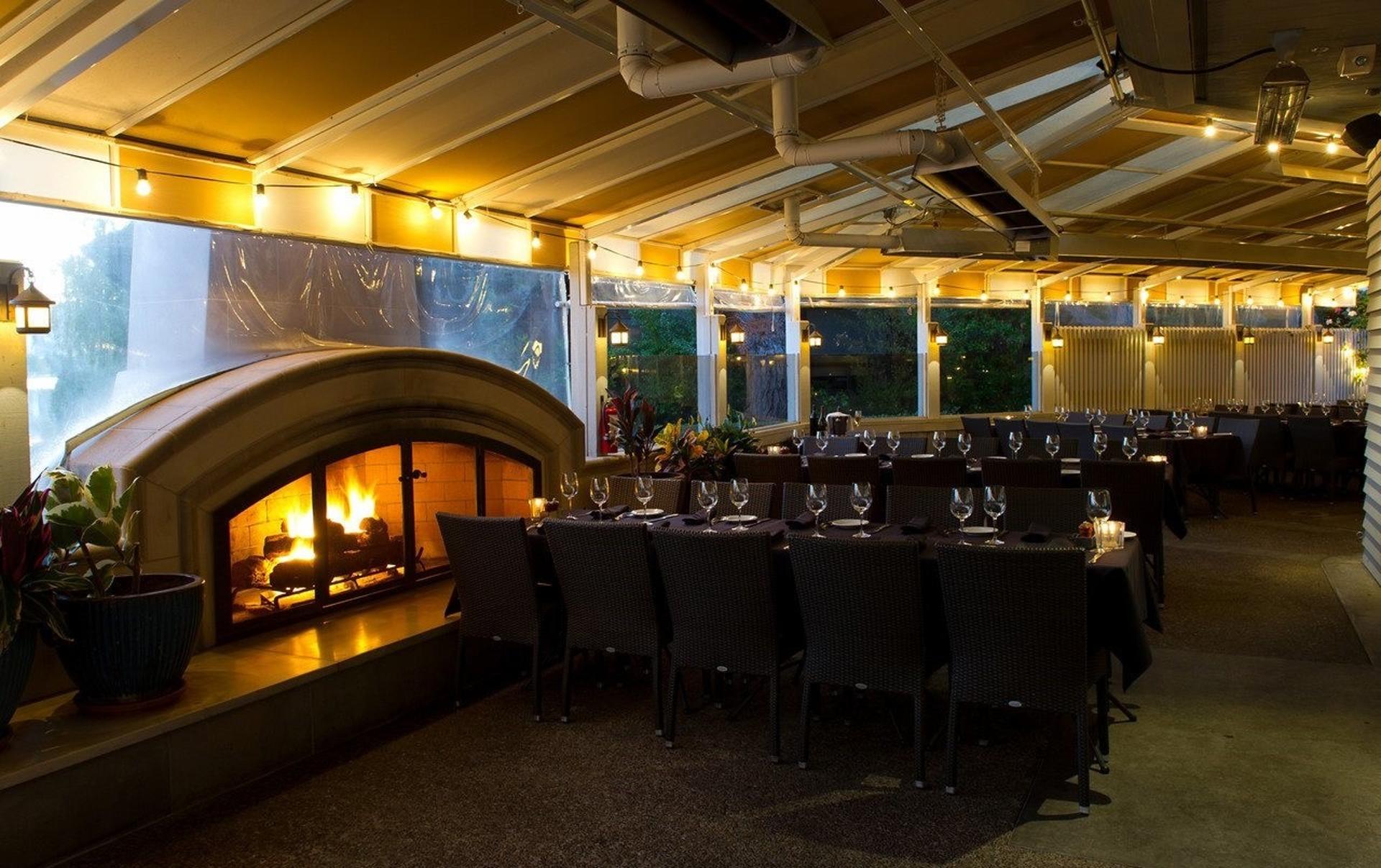 Middle Patio with Fireplace