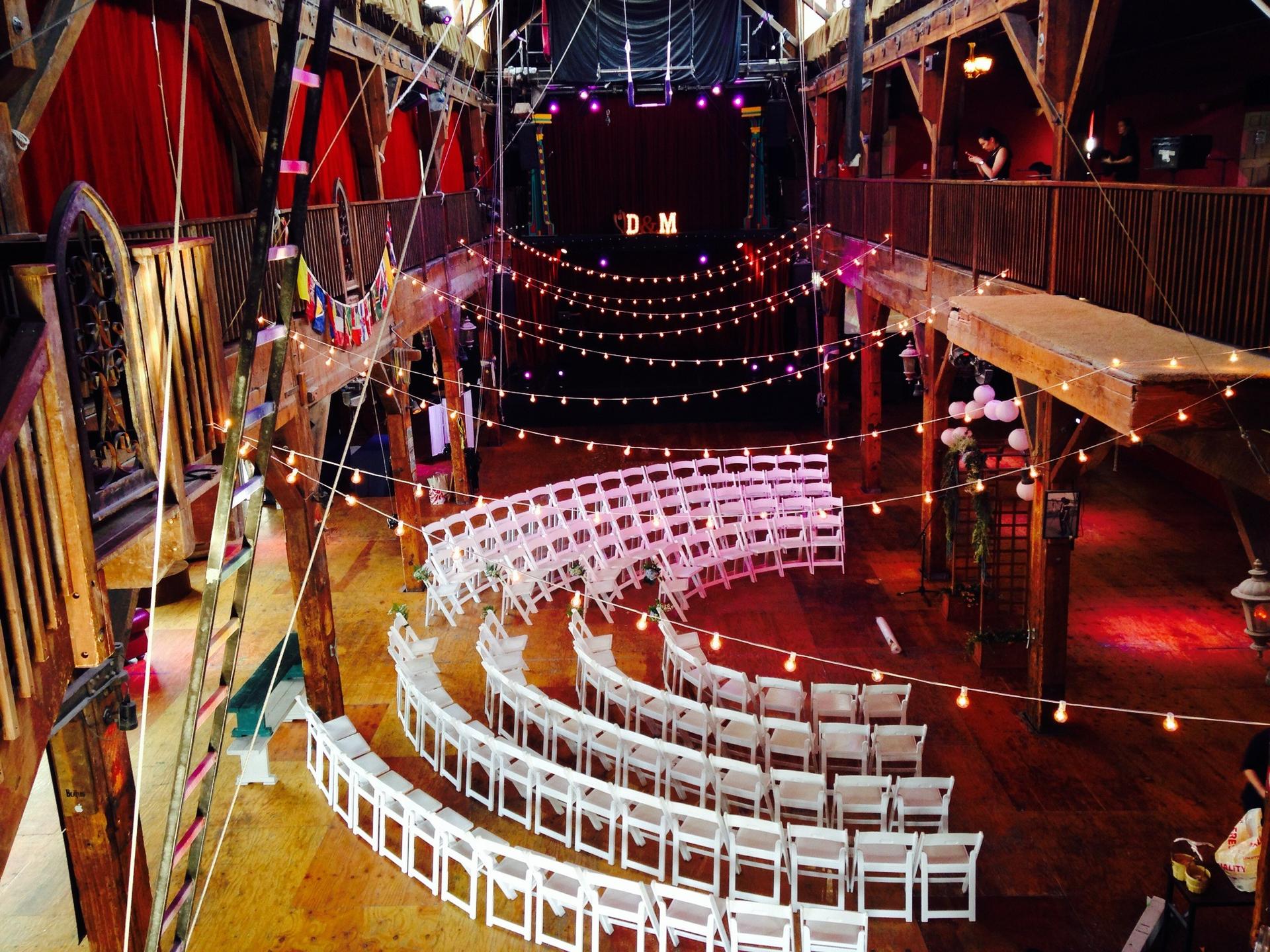 Full Venue: A-Side + Balcony + B-Side Aerial Studio