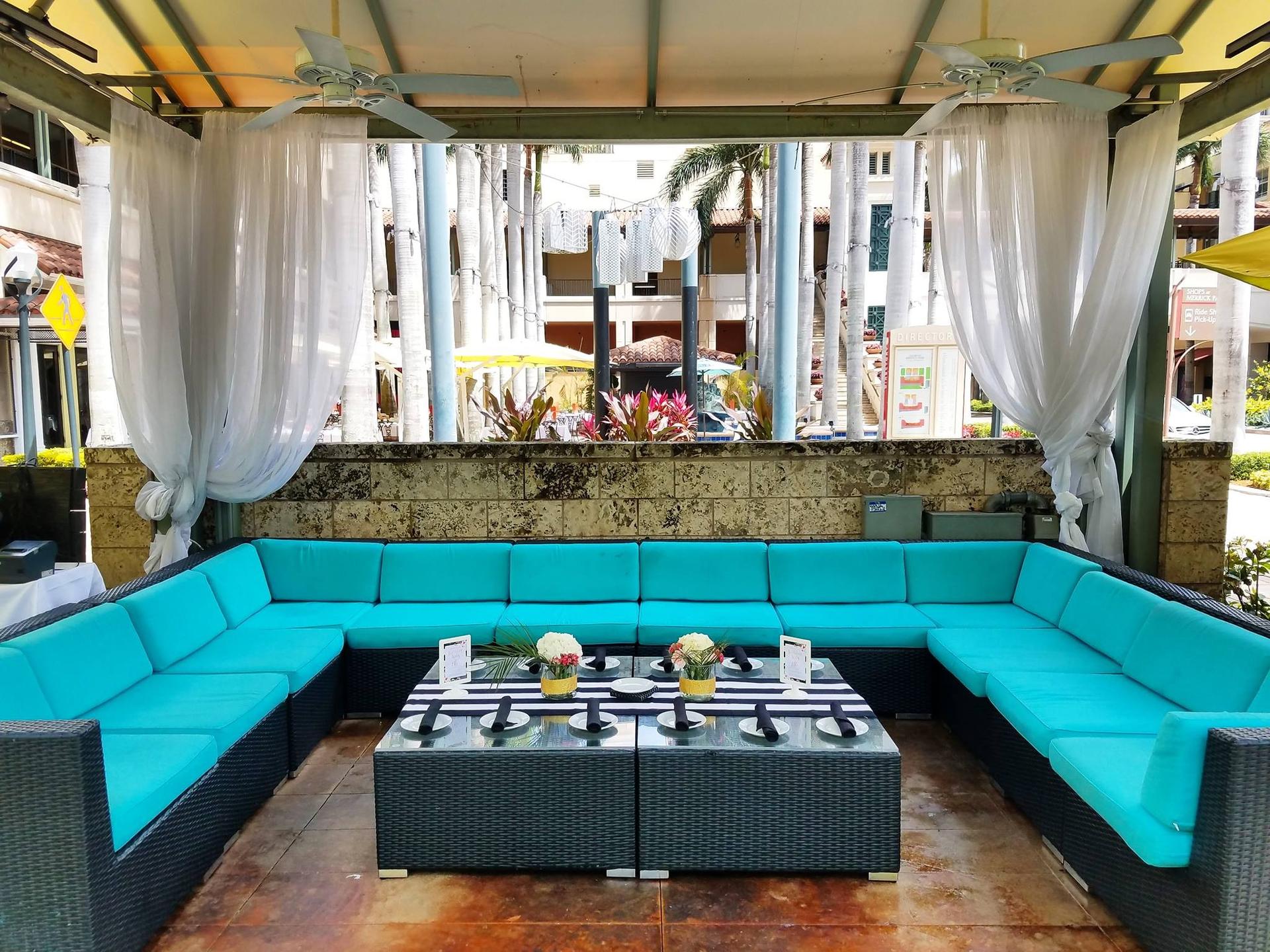 Outdoor Cabana Lounge