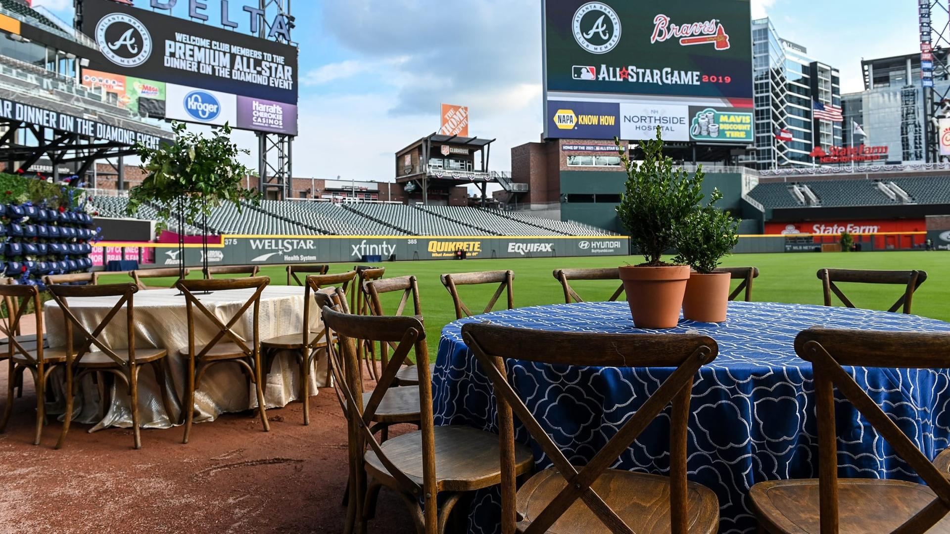 On-field Dinners & Warning Track Receptions
