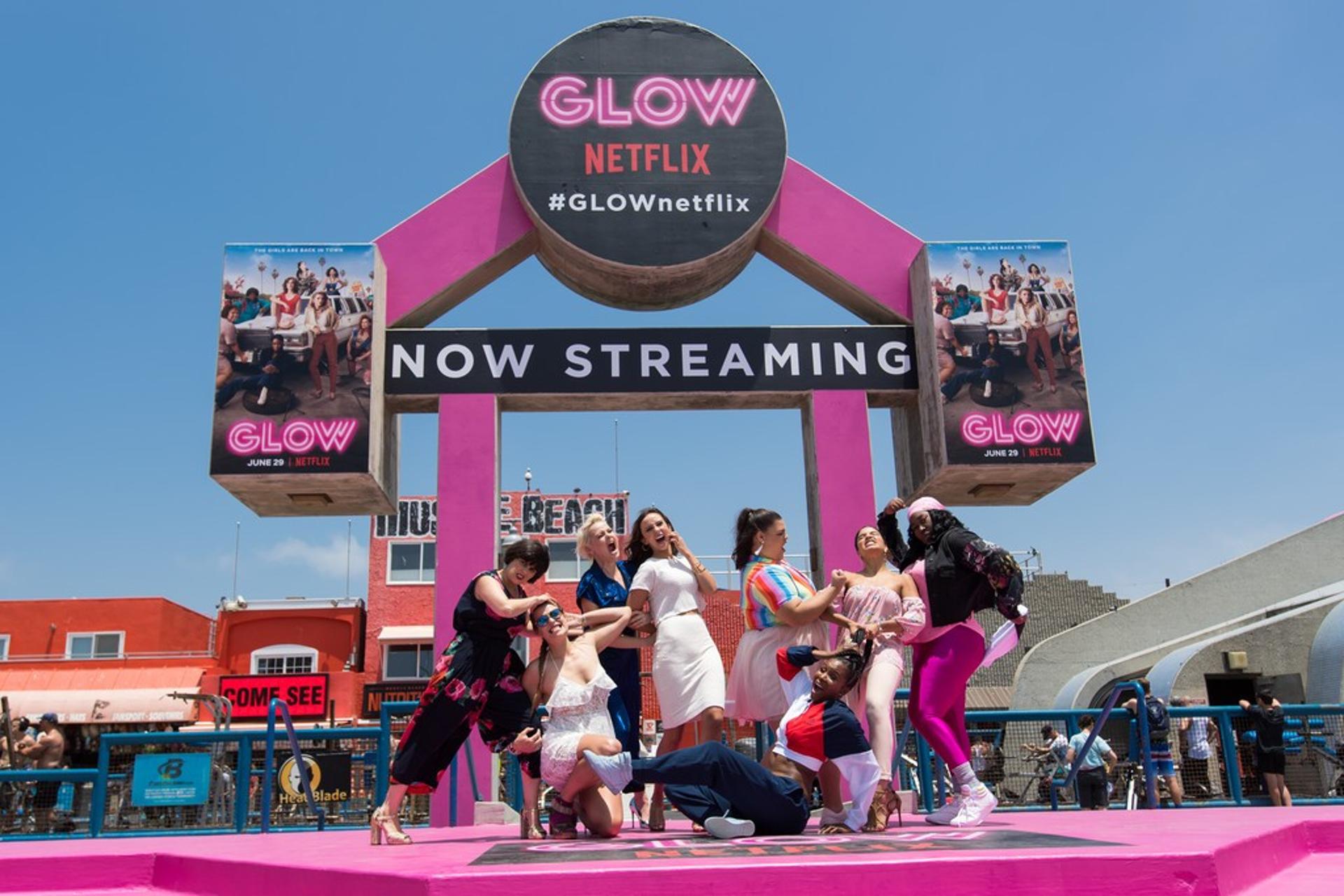 Netflix Glow at Muscle Beach
