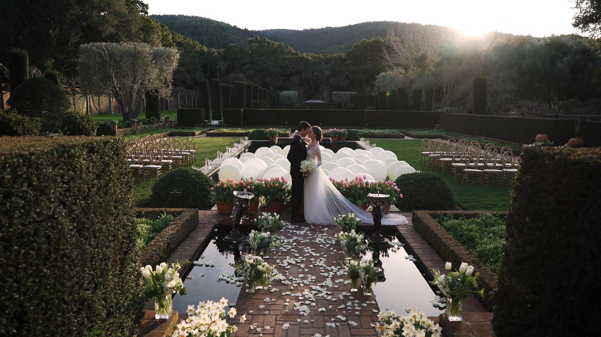 Filoli Gardens Editorial Shoot: Pond Cer