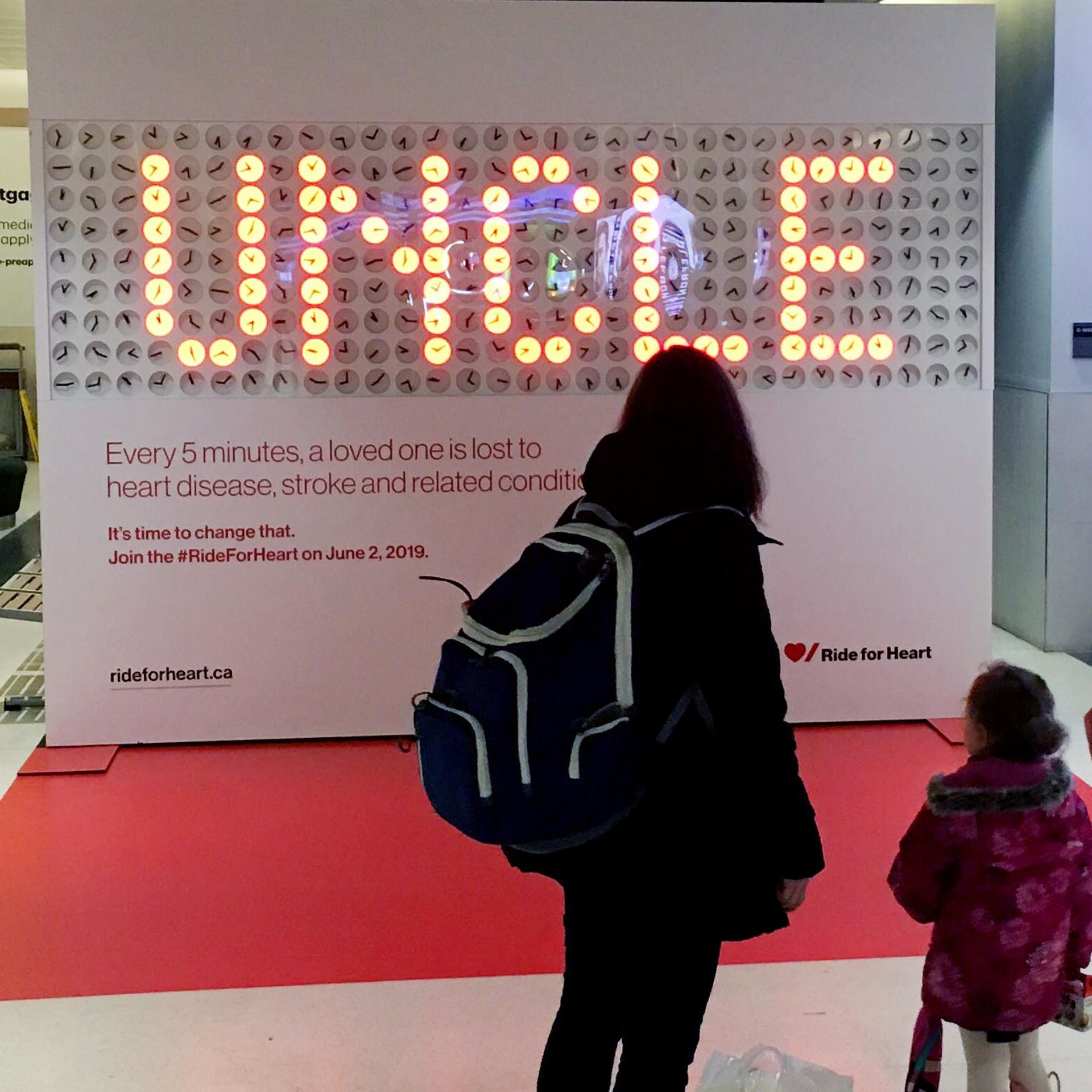 Heart & Stroke Foundation Clock Wall
