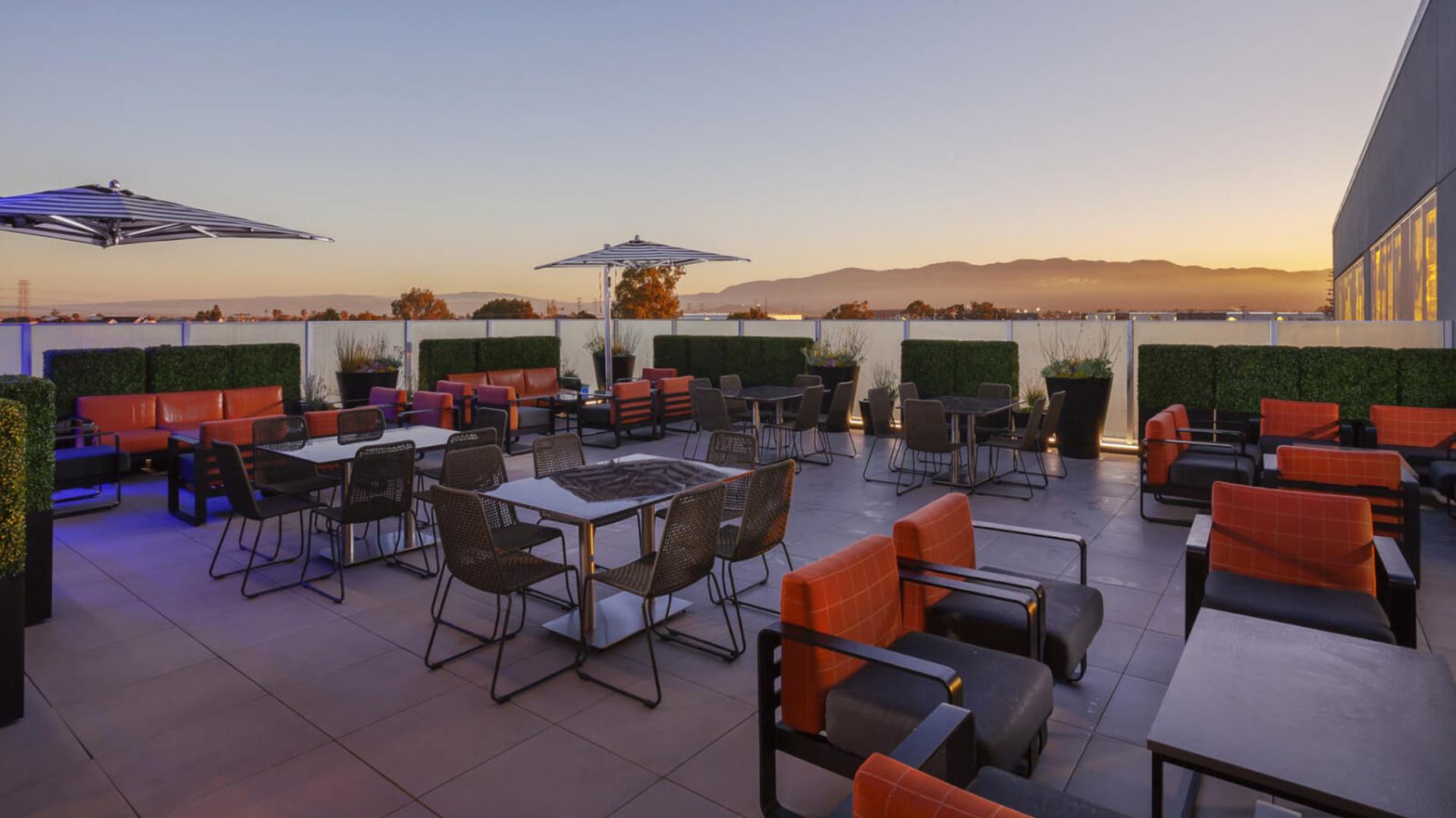 Rooftop Terrace with Fire Pits