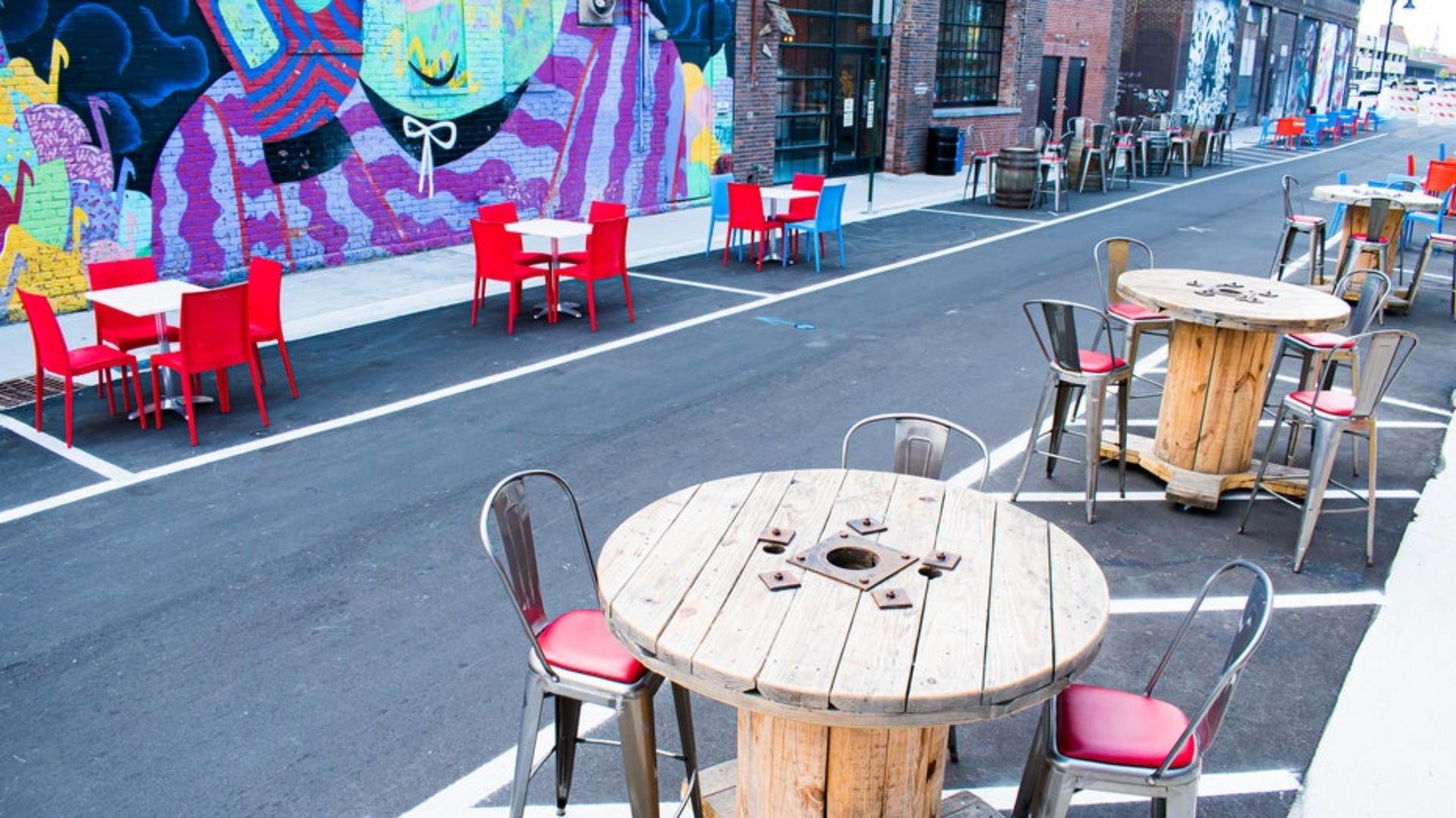 Block-long Patio