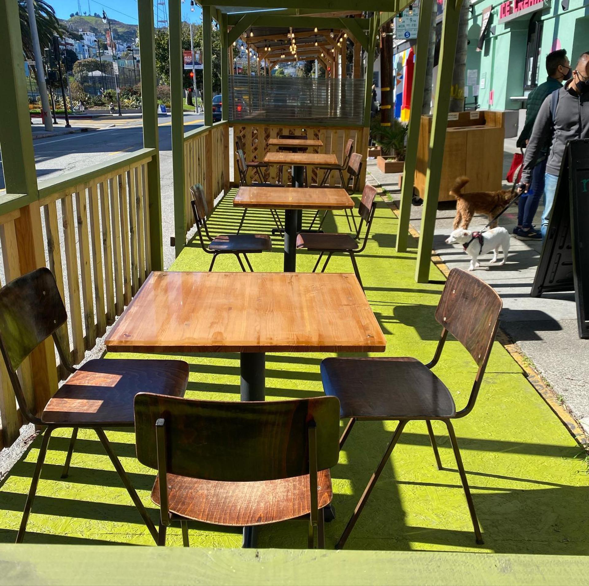 Open Parklet Space (Front Patio)