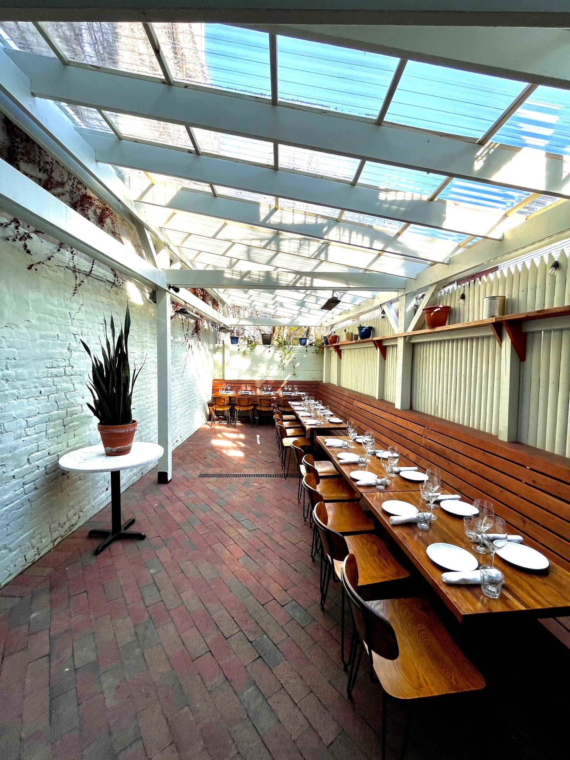Backyard & Upstairs Dining Room