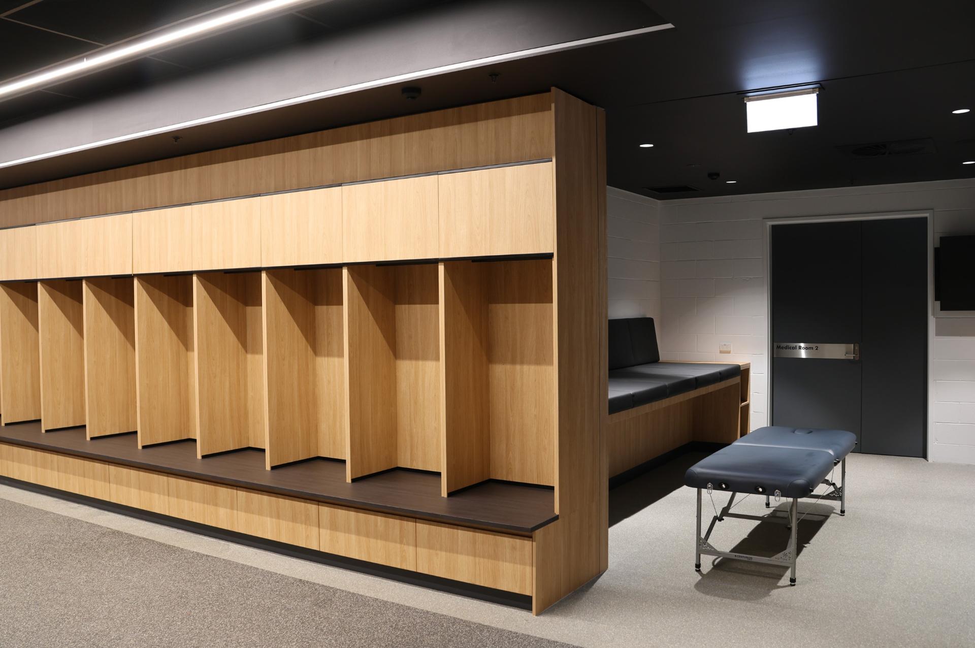 Change and Warm Up Rooms