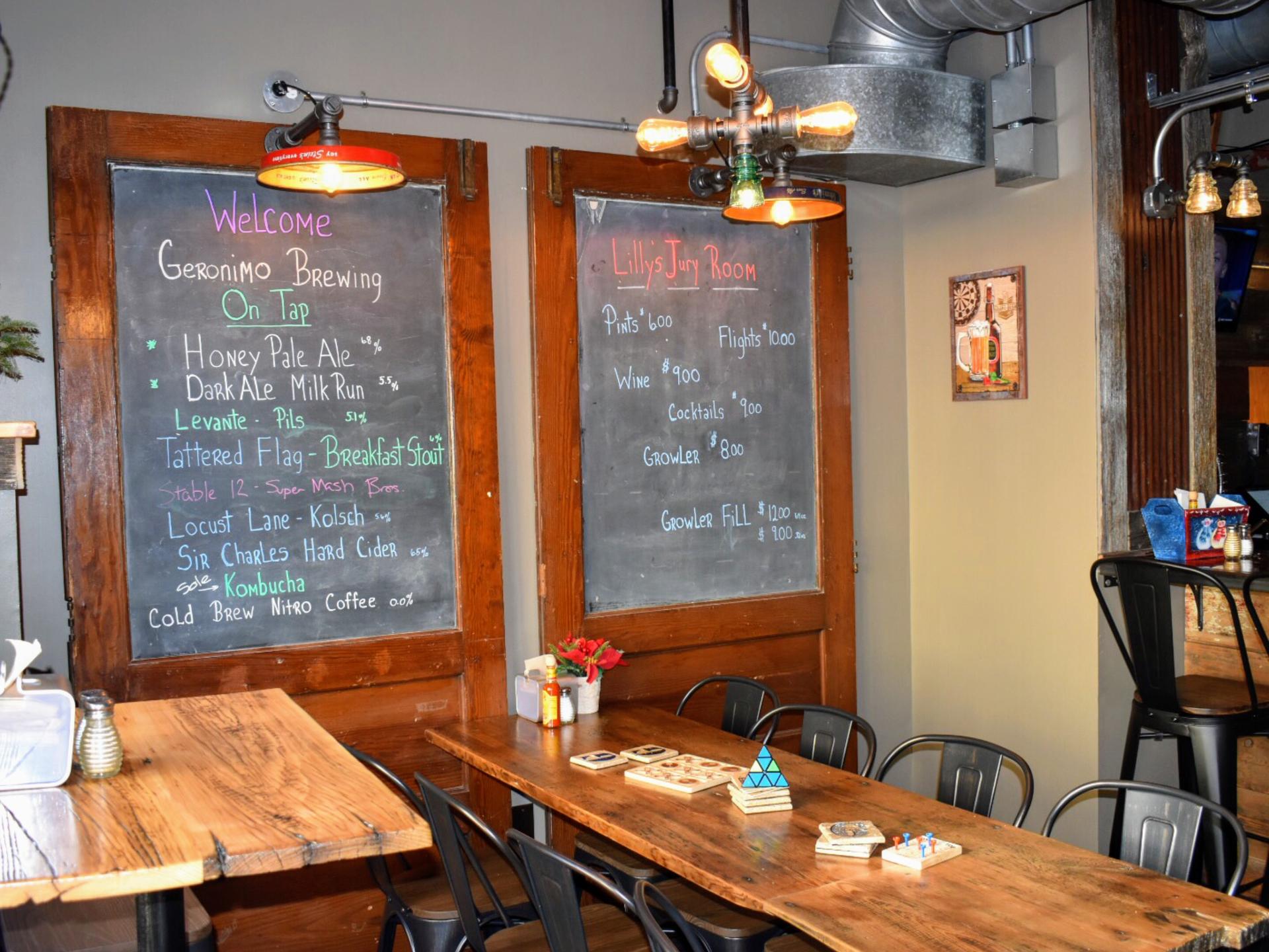 Full Buyout of Geronimo Brewing at Lilly's Jury Room