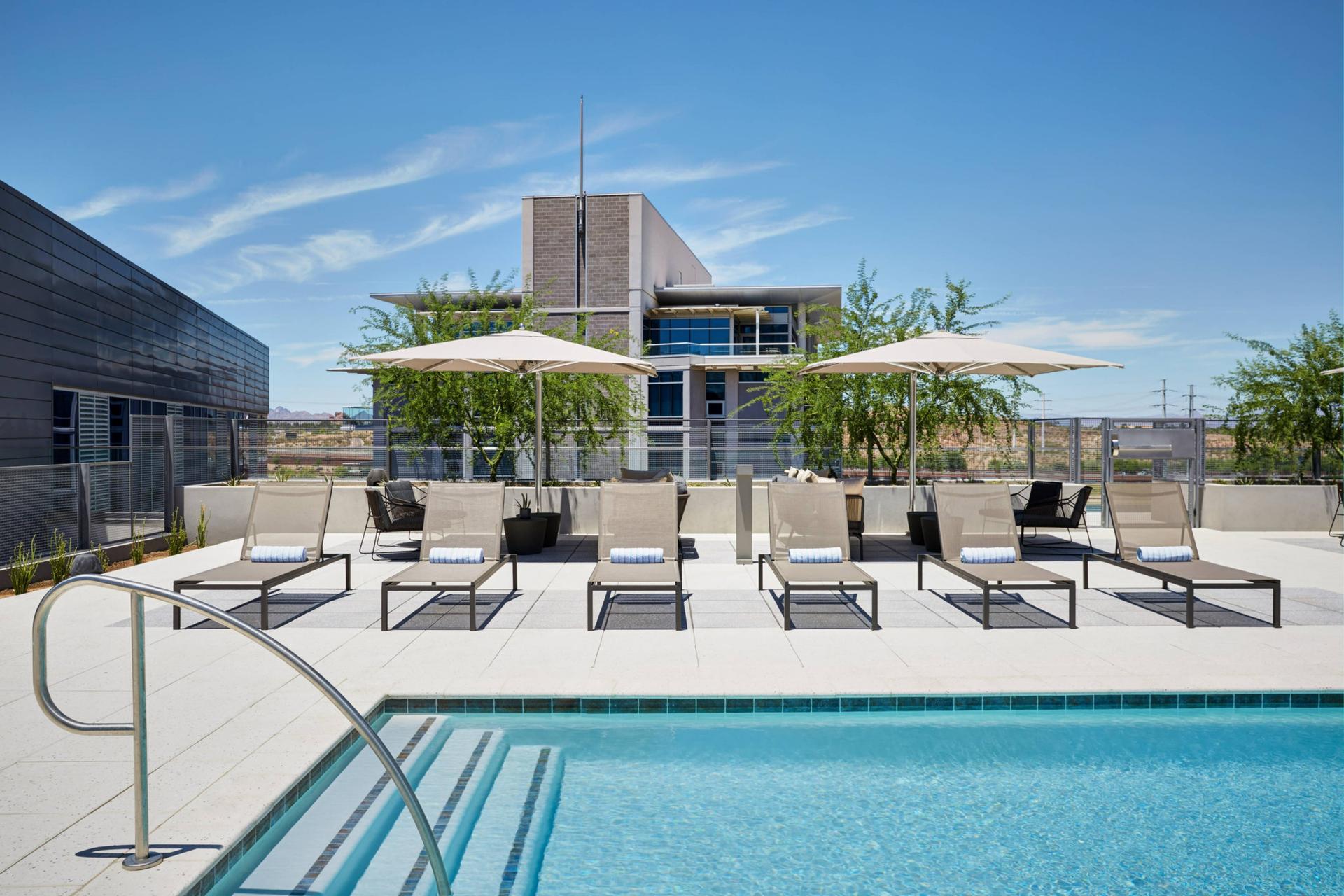 Rooftop pool