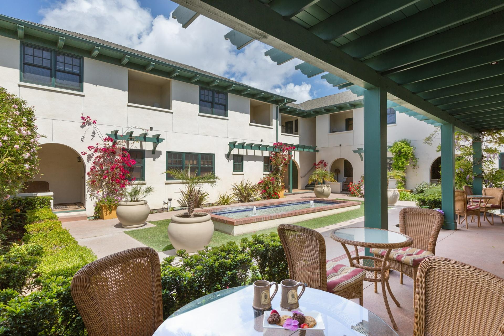Garden Veranda and Courtyard