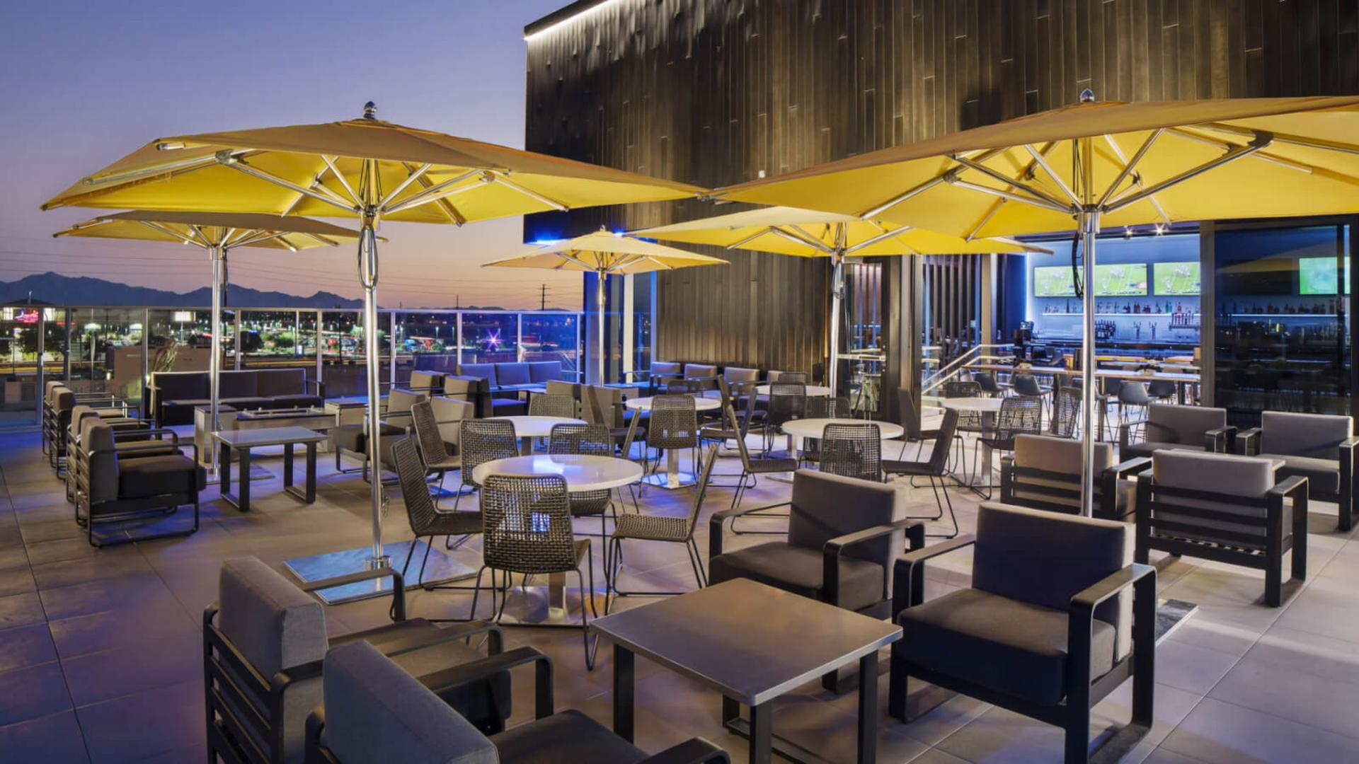 Rooftop Terrace With Fire Pits