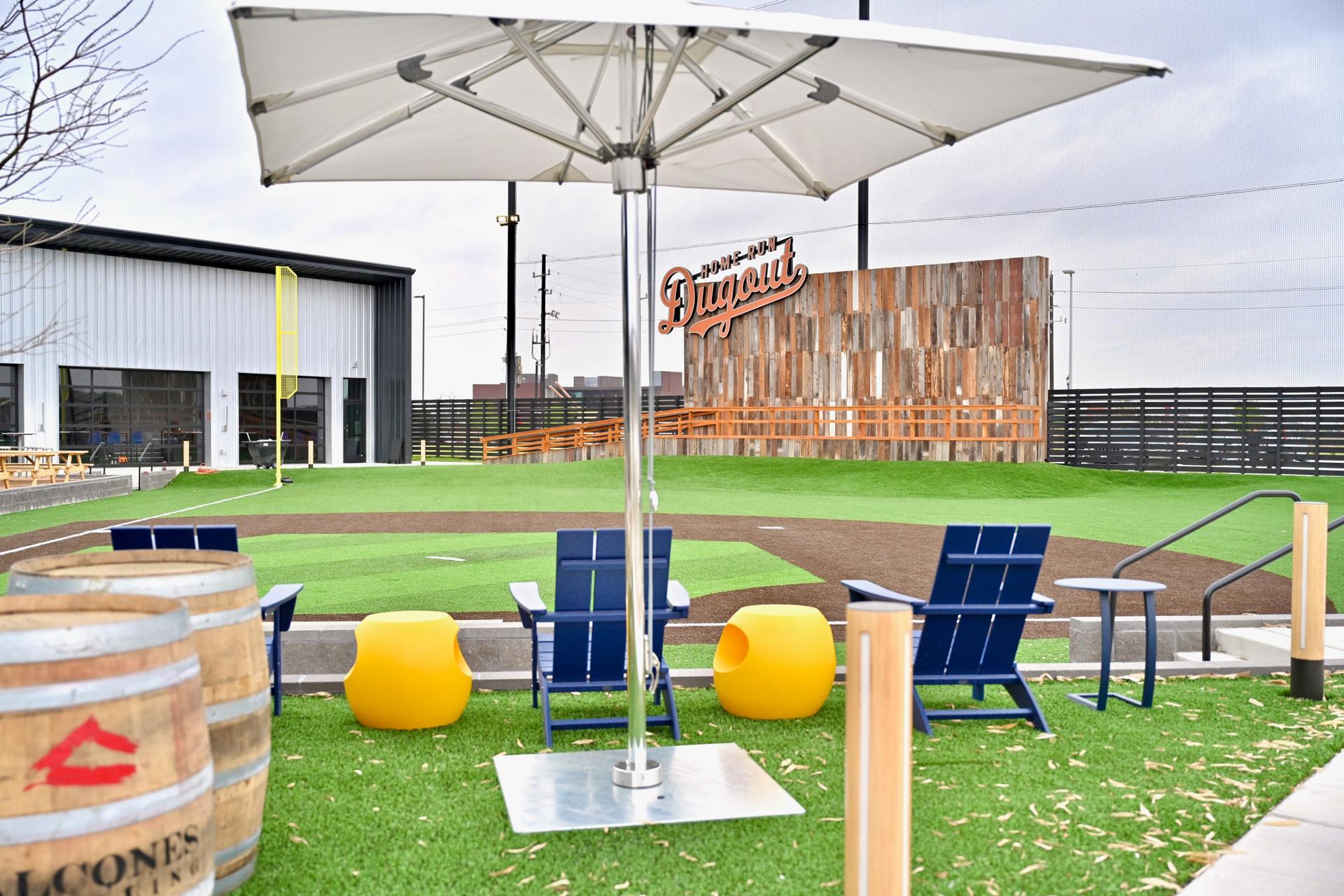Backyard Mini-Field & Grill Area