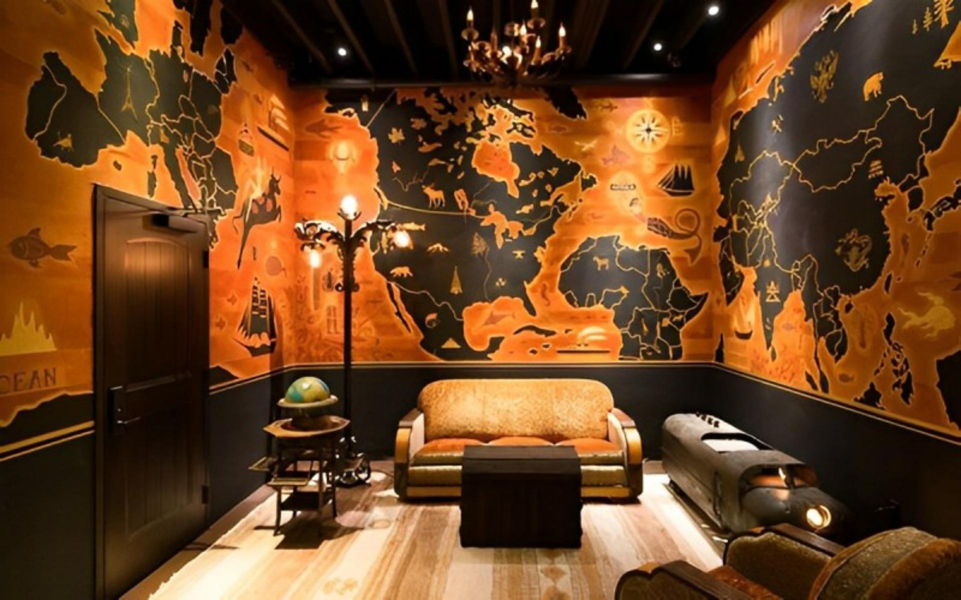 Art Deco Map Room