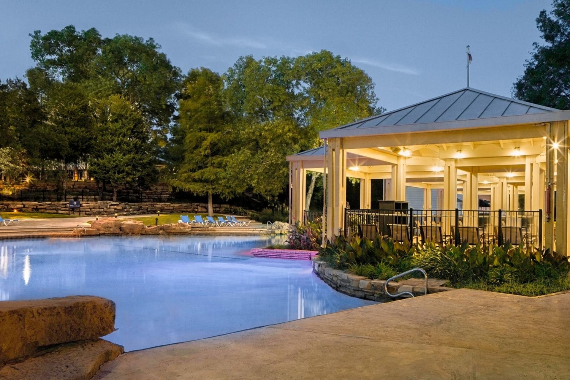 Poolside / Back area of the Hotel