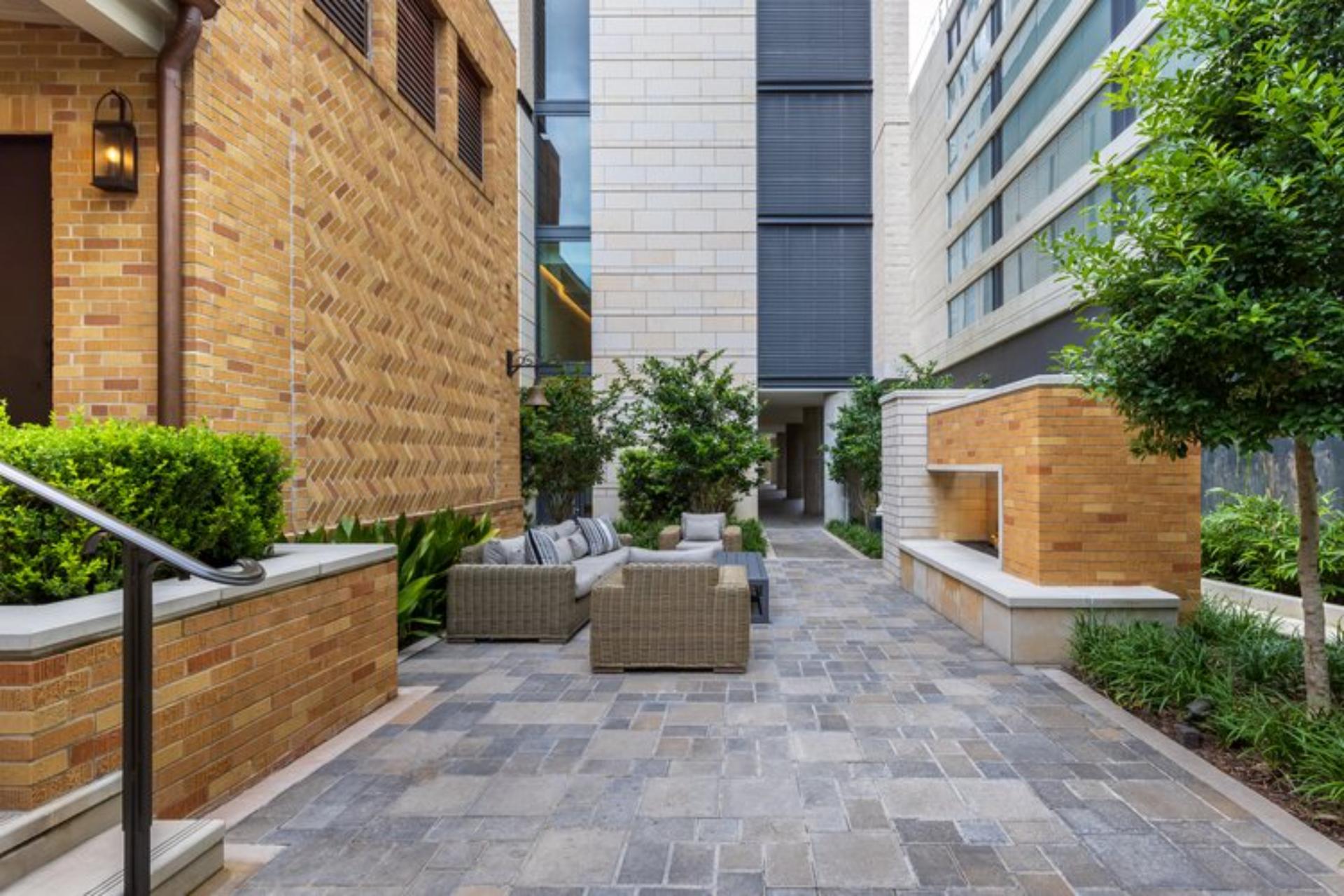 Outdoor Fireplace Garden