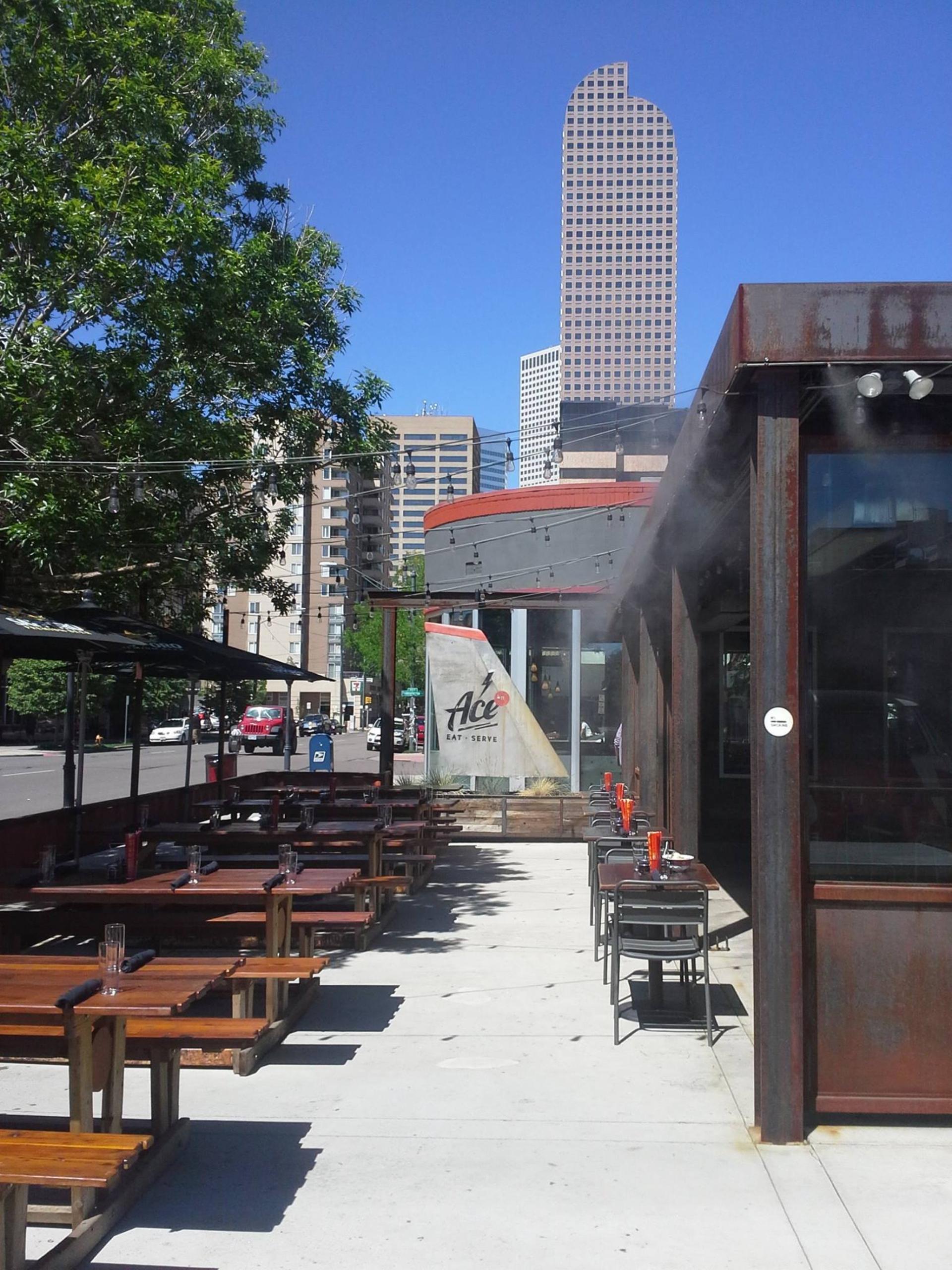 Ace’s Indoor and Outdoor Areas