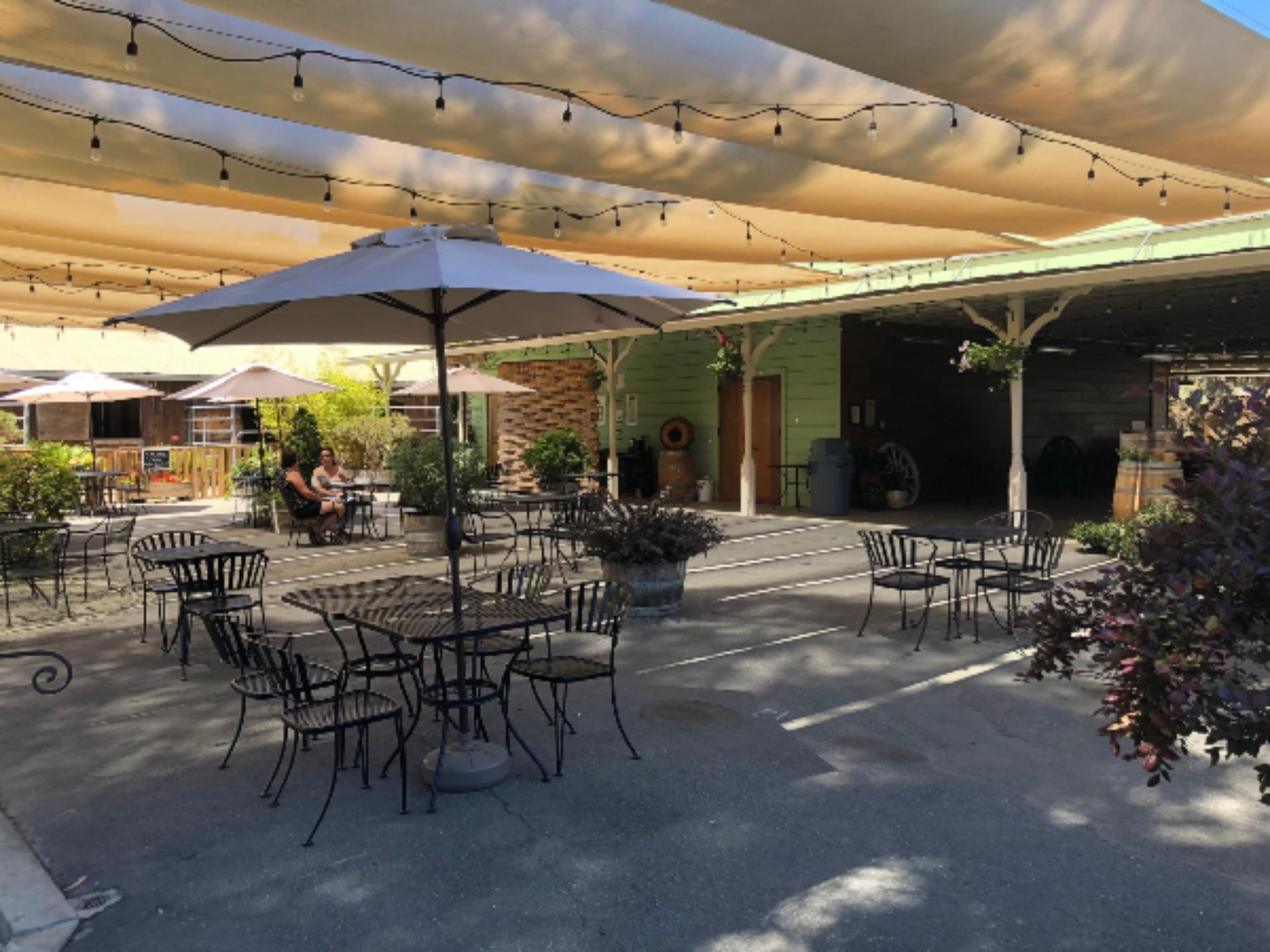 Garden Patio + Cutting Shed