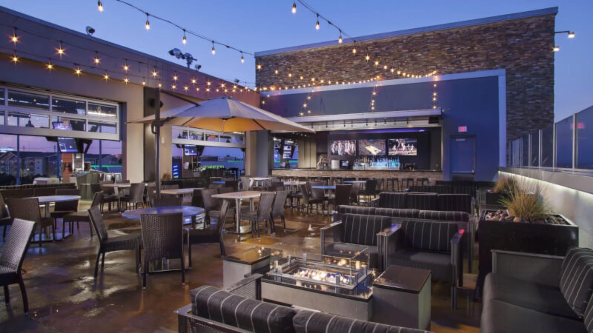 Rooftop Terrace With Fire Pits
