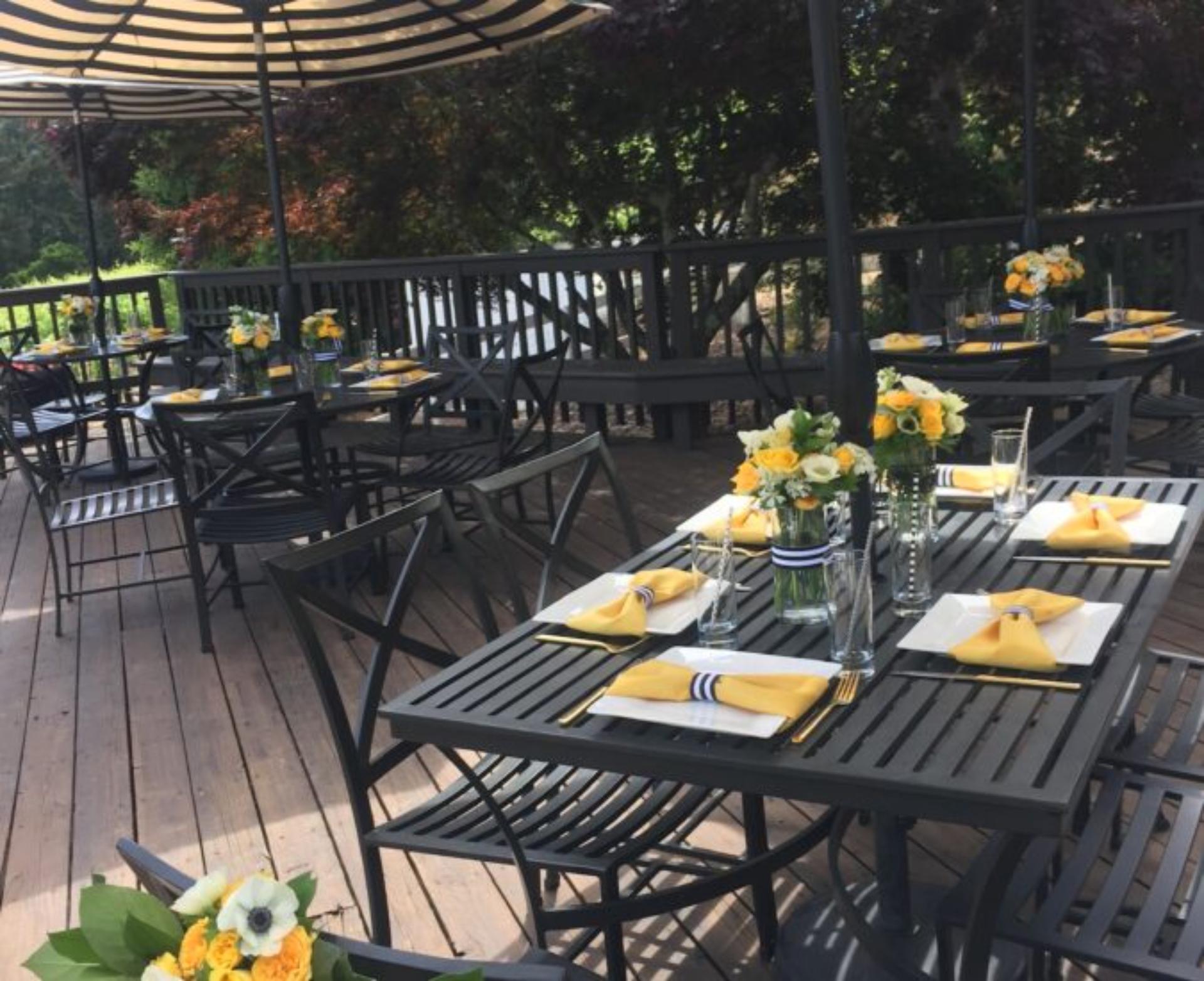 The Vineyard Deck And Dining Room