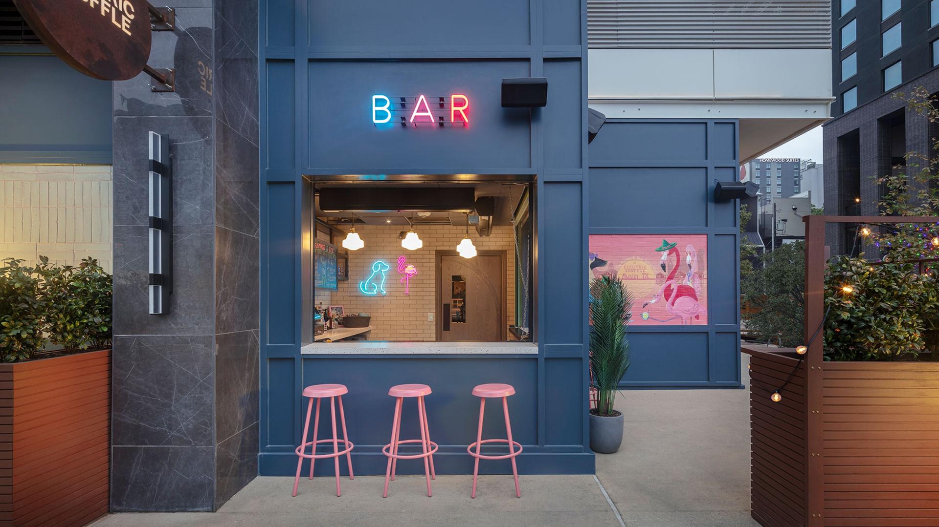 The Dog & Flamingo Sunset Bar