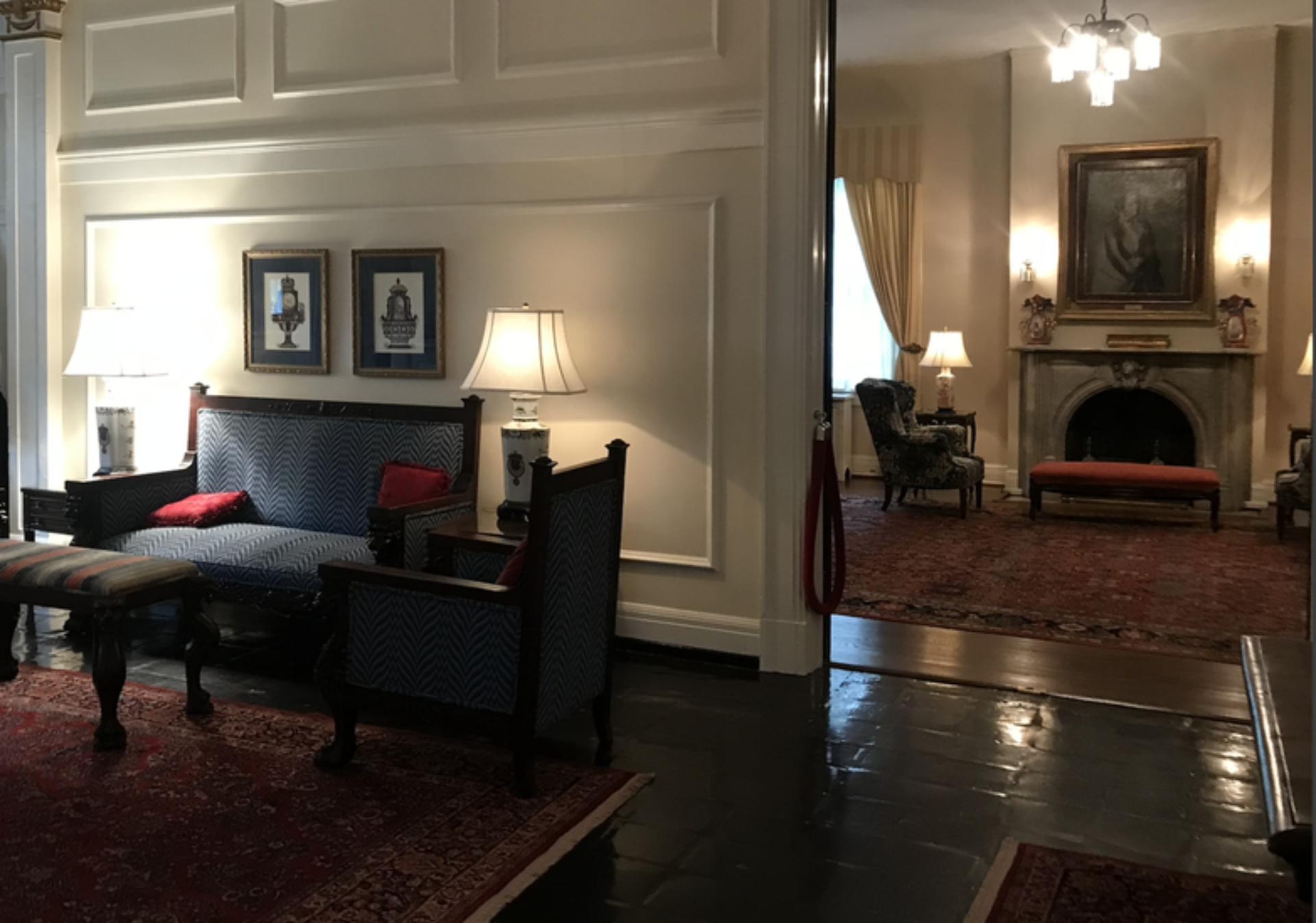 Grand Hall into Library