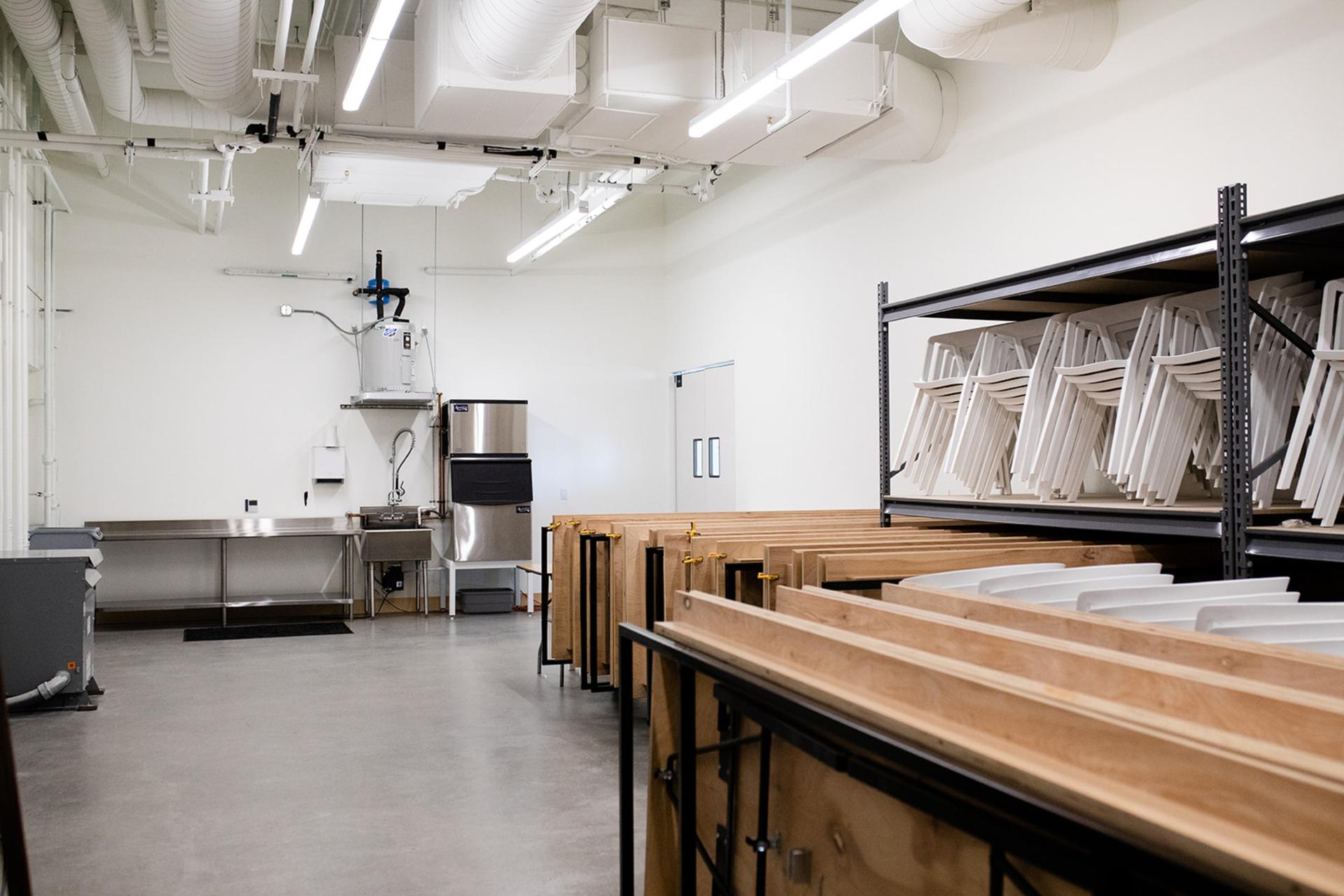 Prep Space + Storage Room