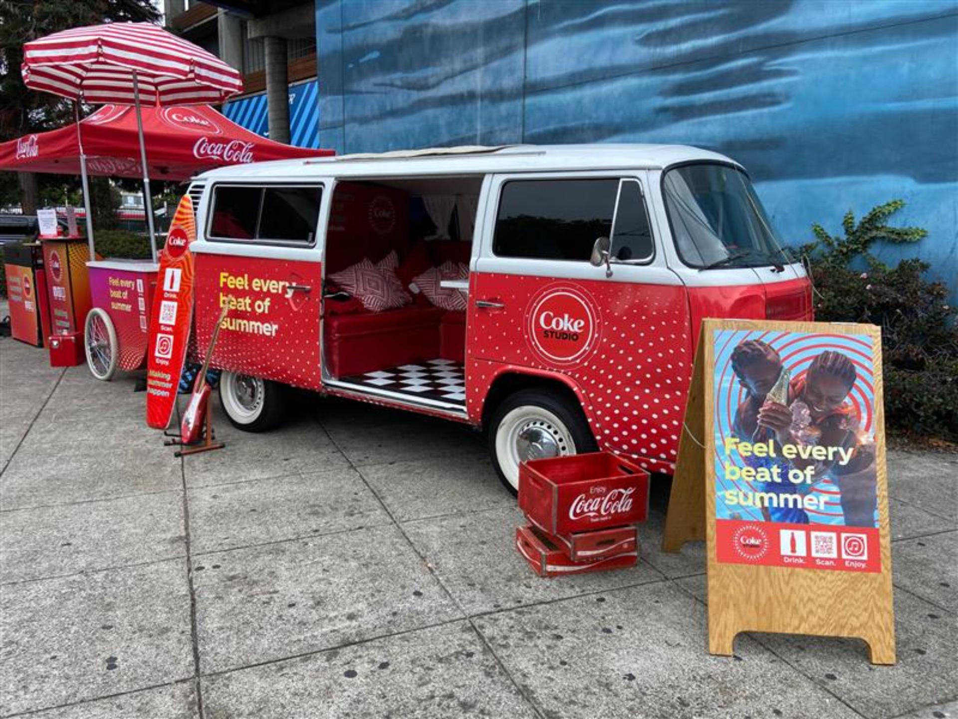 Coke Studio Summer Tour - Experiential Activation in San Francisco, CA |  The Vendry