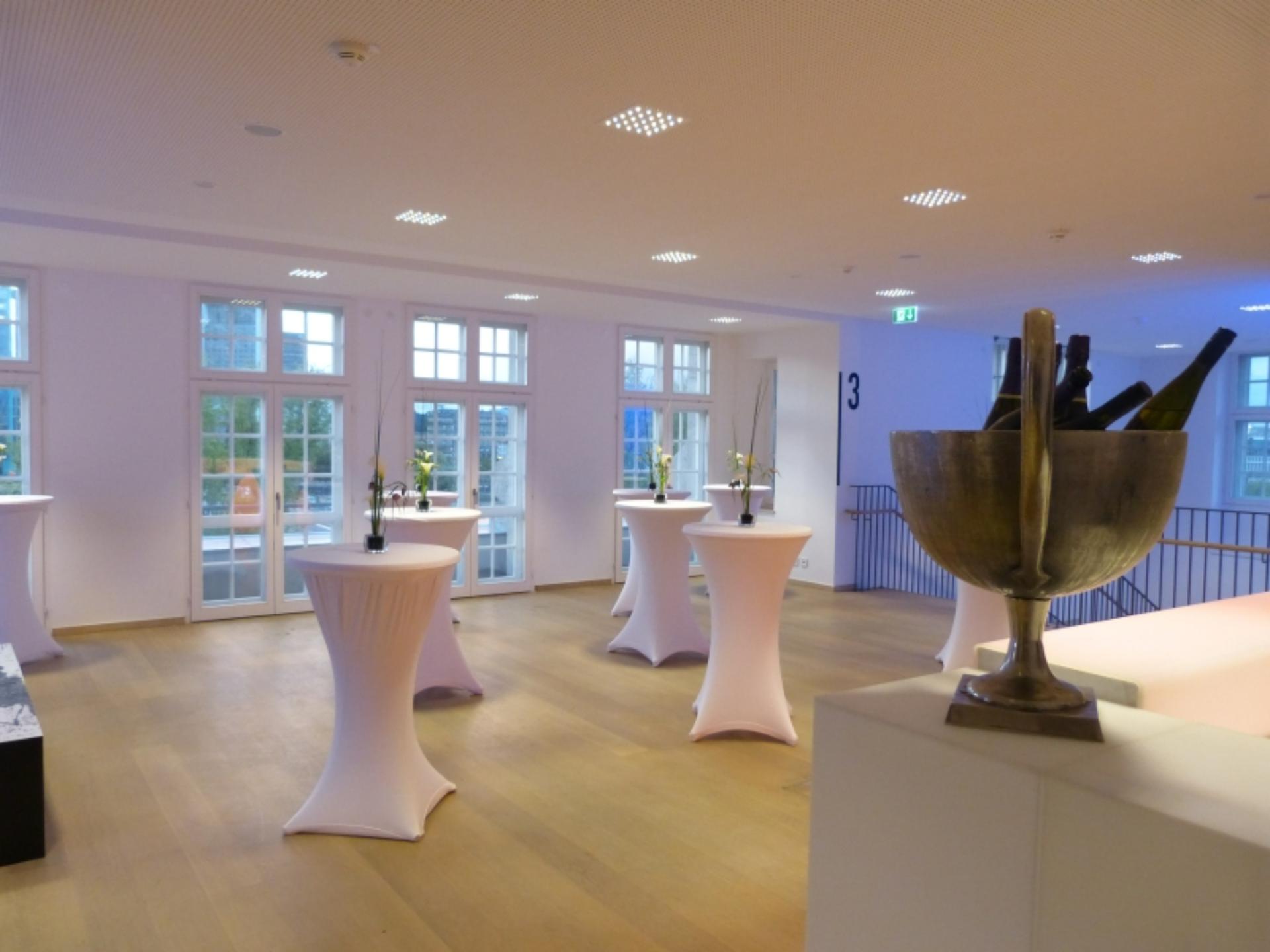 Foyer with Skyline View
