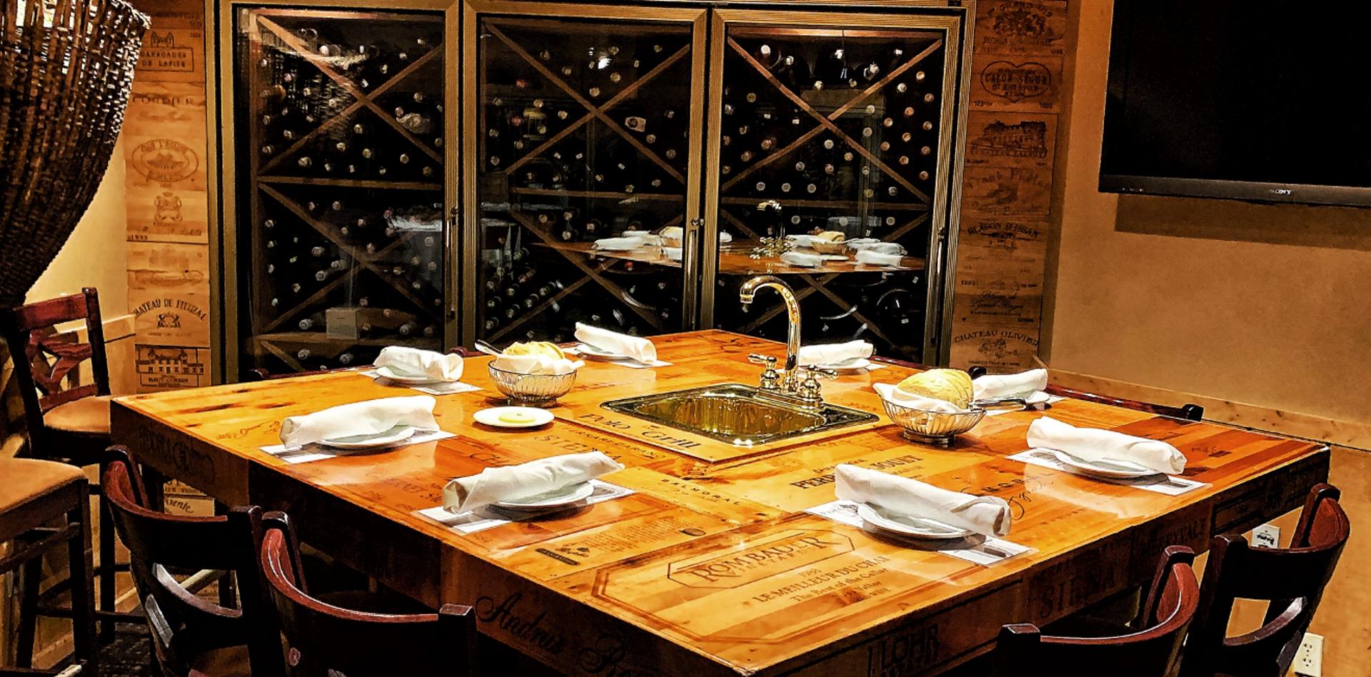 Wine Tasting Table