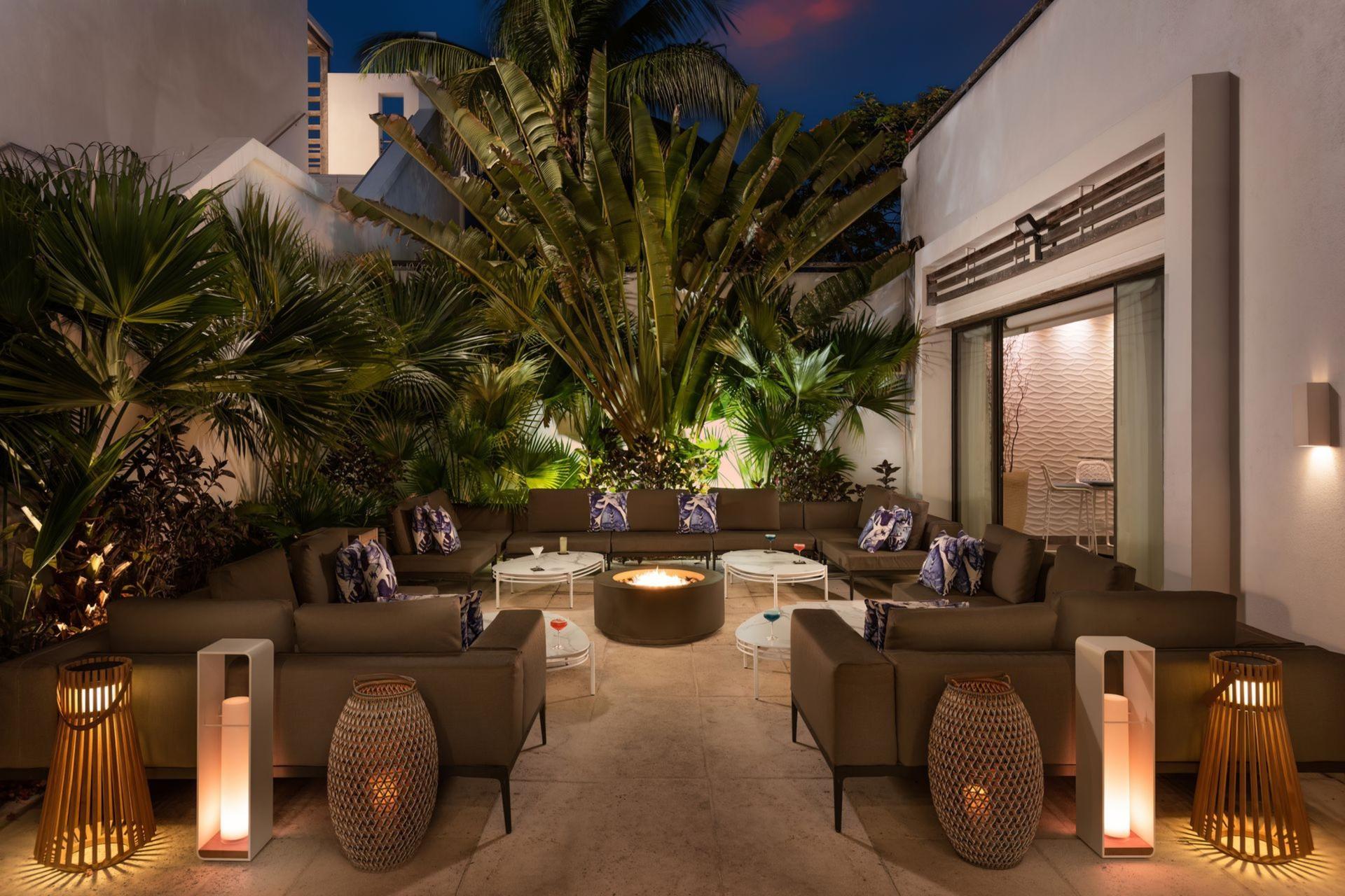Indigo Private Dining Room with Outdoor Lounge + Garden