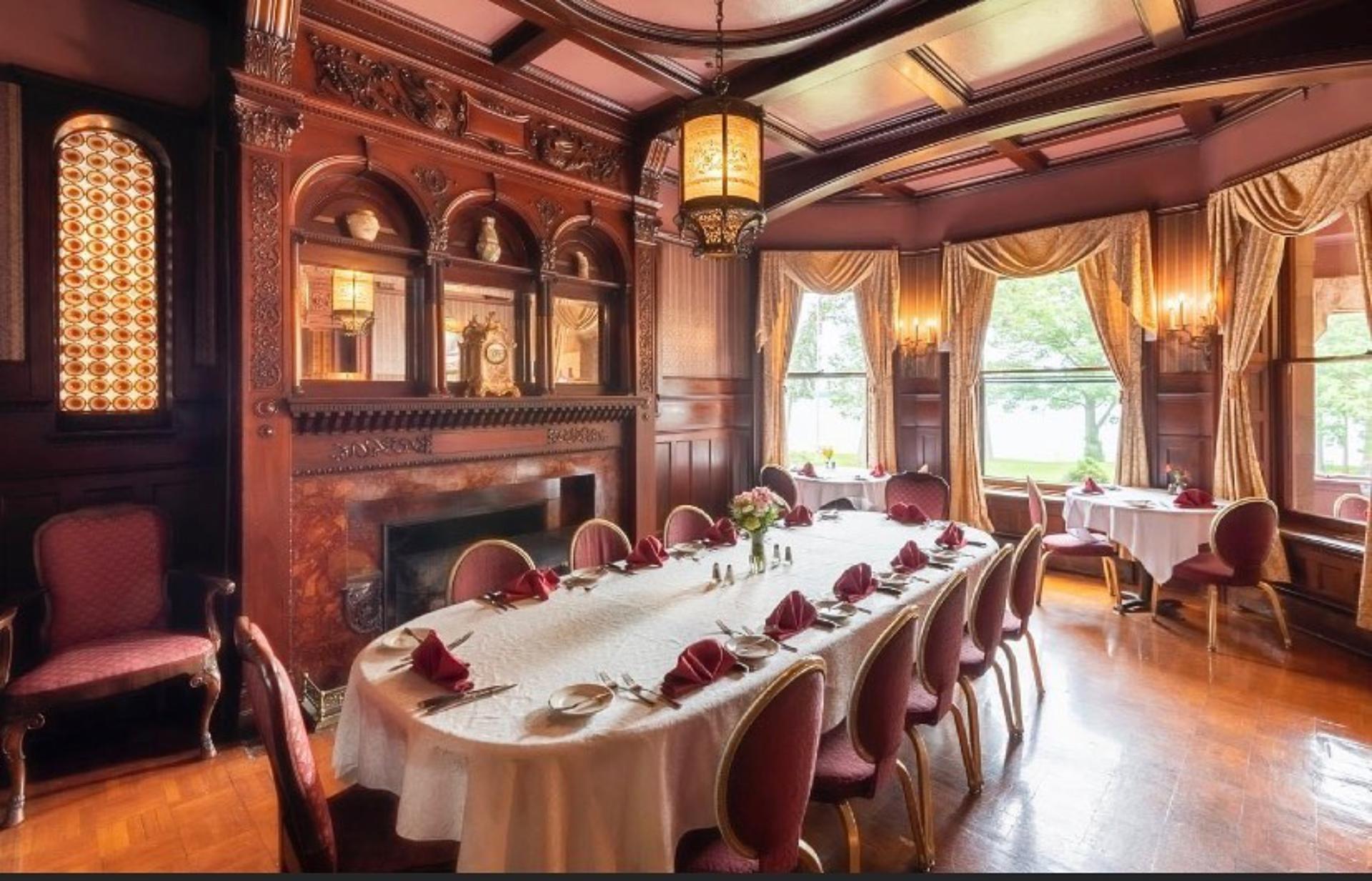 The Library at Edgar’s Restaurant in the Castle
