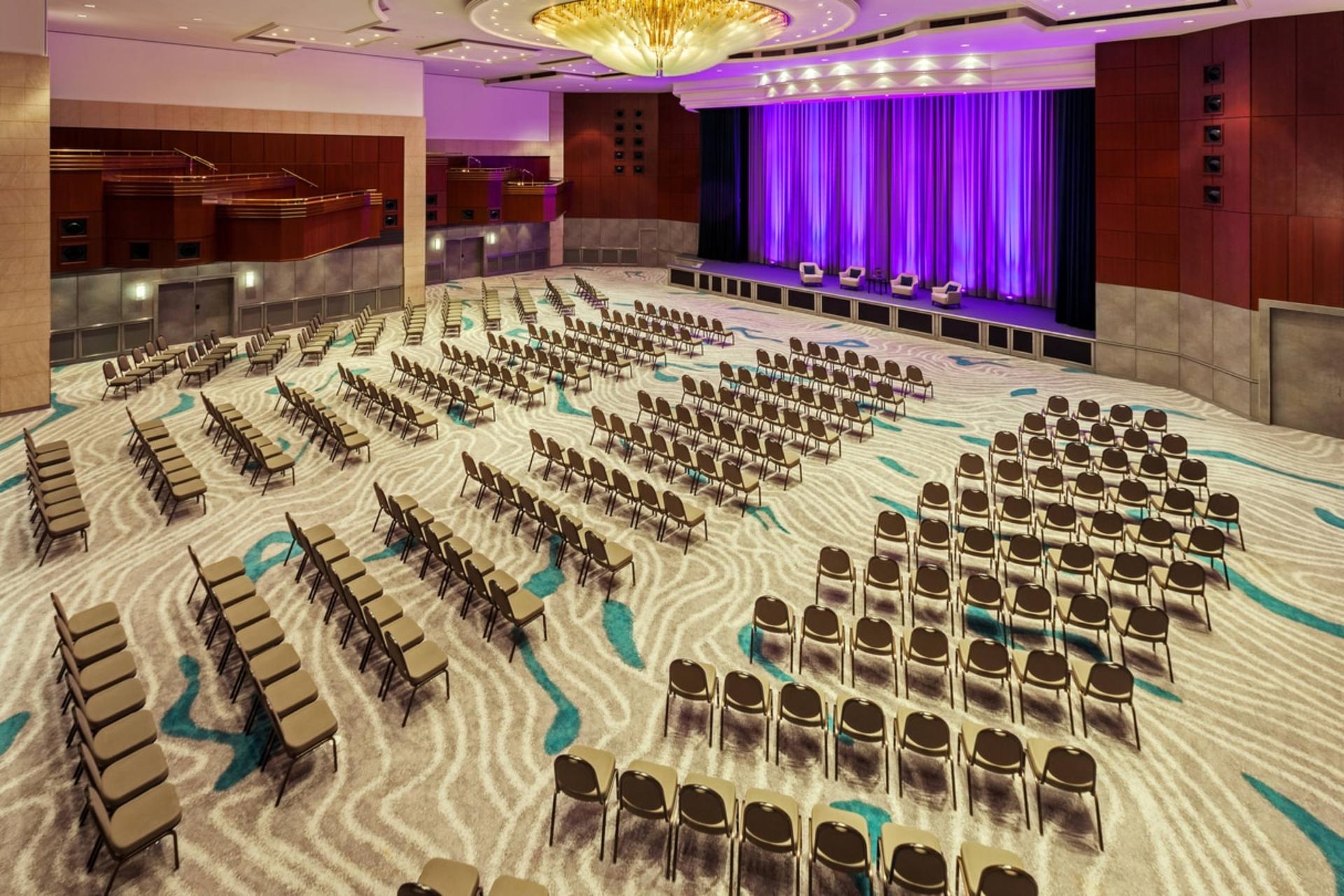 Ballroom A + B (including fixed stage and balconies)