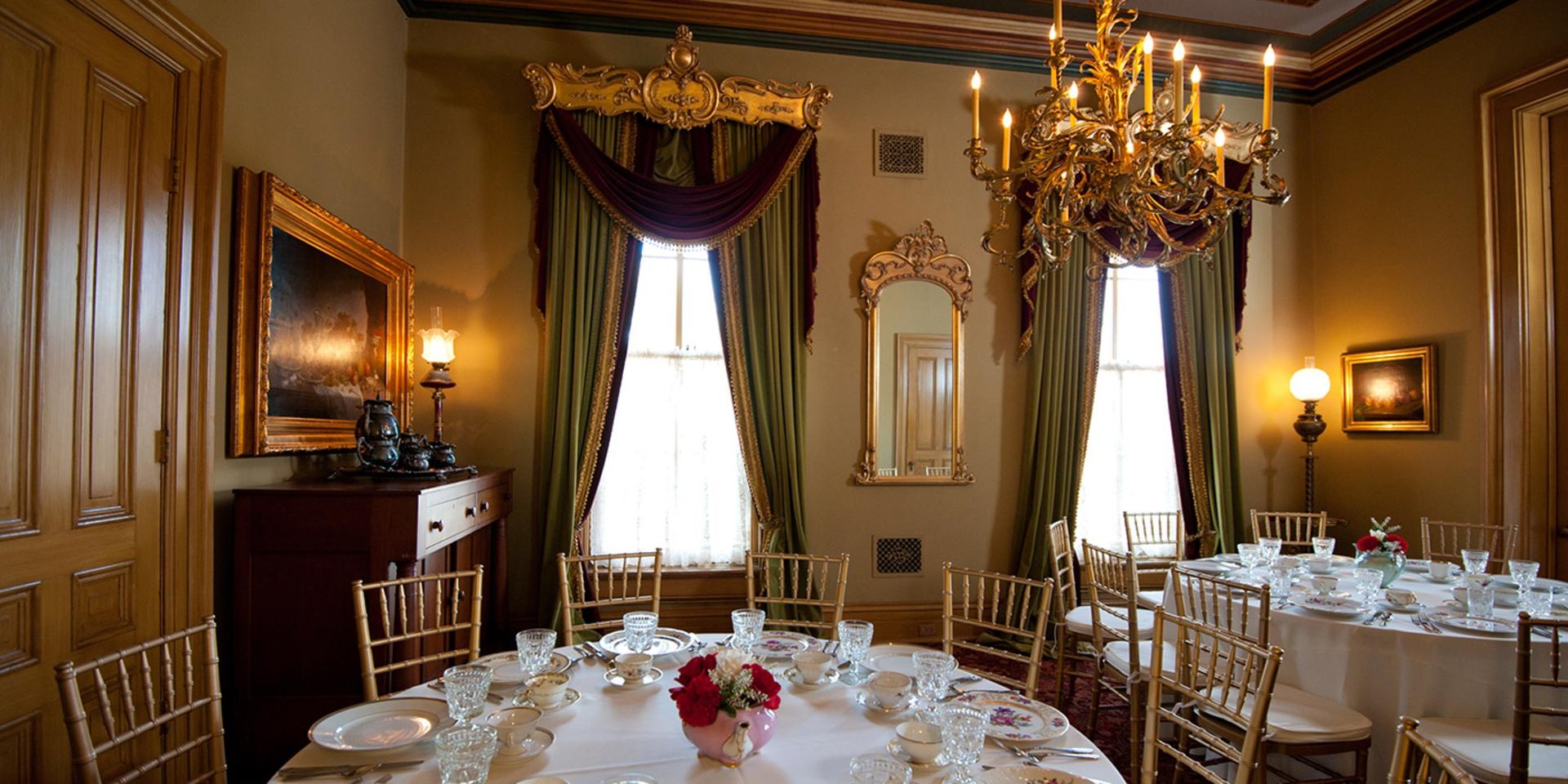 Dining Room and Library