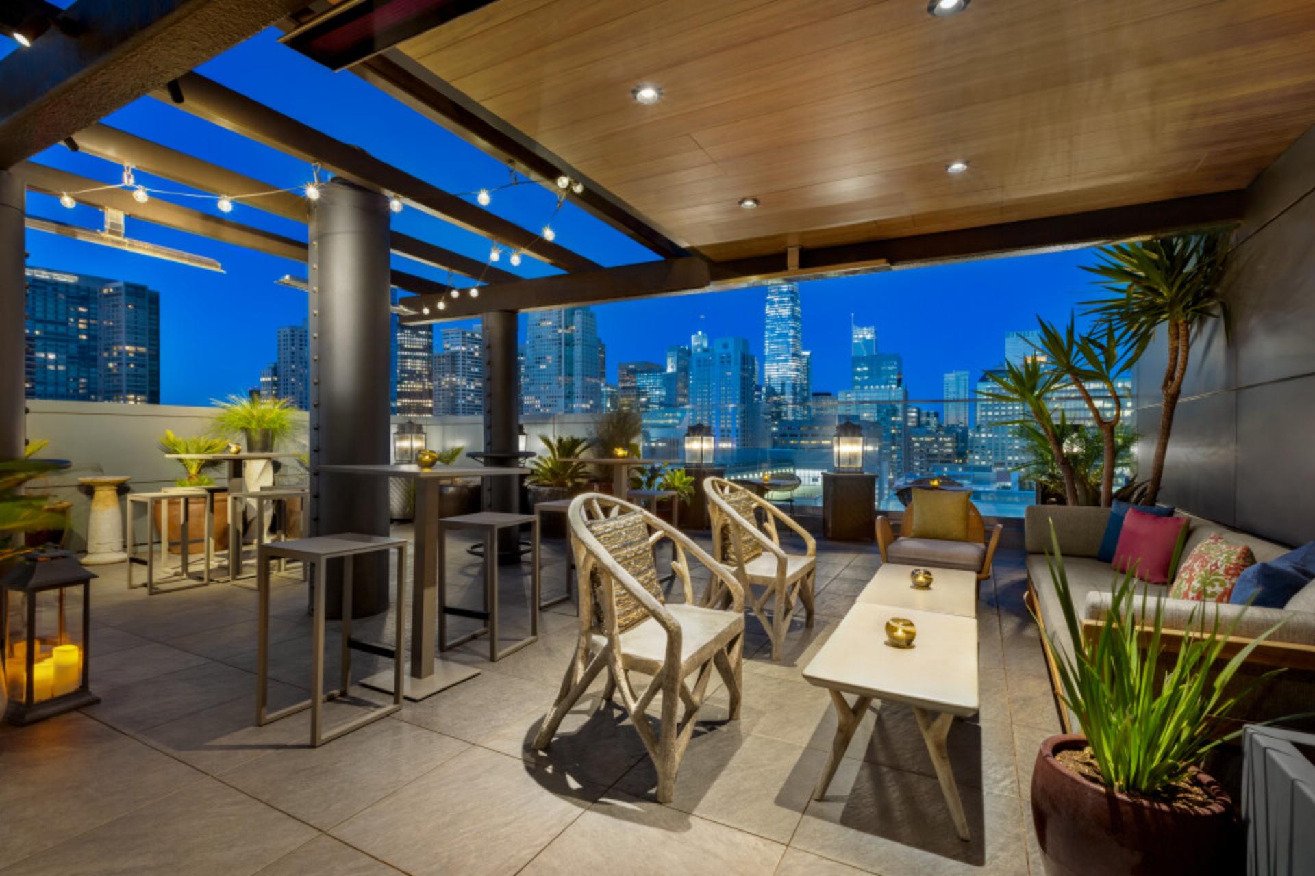 Shelby's Rooftop West Terrace Private Dining Outdoors