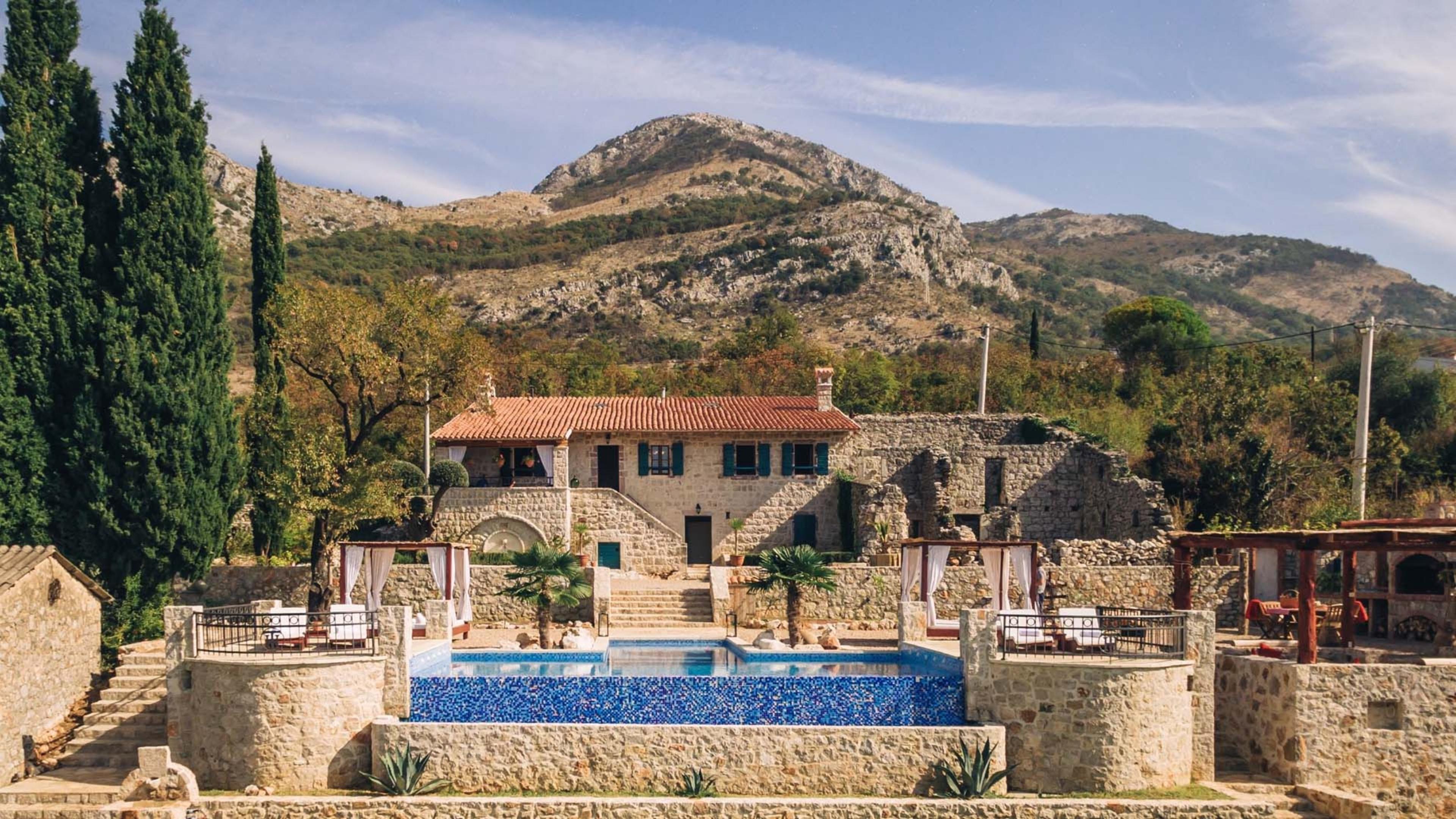 Talići Hill - Rustic Villas | Montenegro Luxury Stone Home For Rent With Private Pool