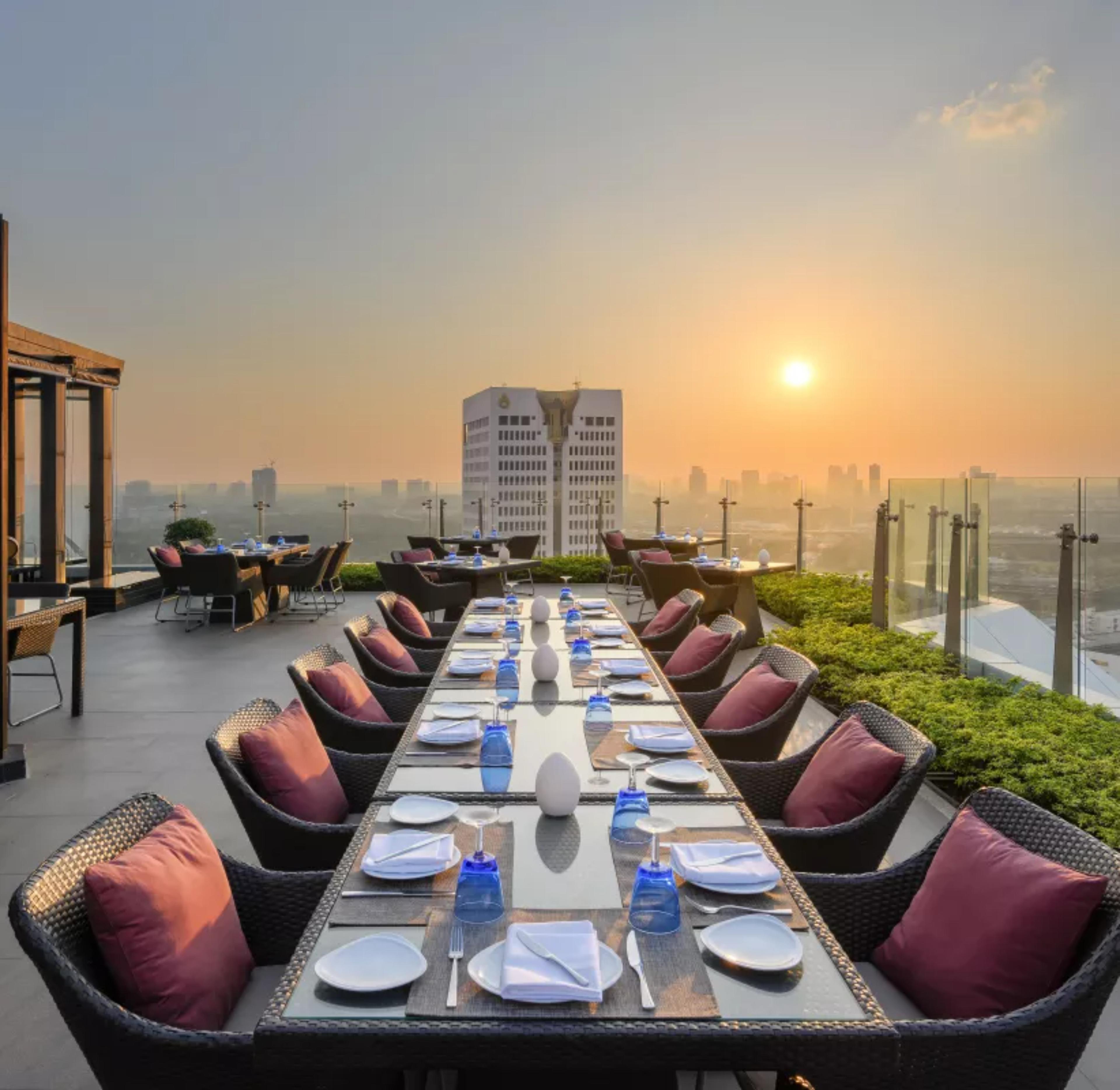 Blue Sky Rooftop Restaurant & Bar at Centara Grand at Central Plaza Ladprao Bangkok