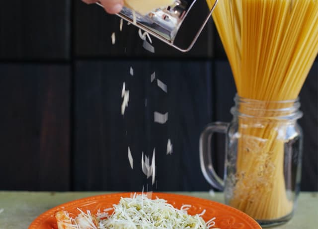Virtual Cooking: Pesto Shrimp Pasta